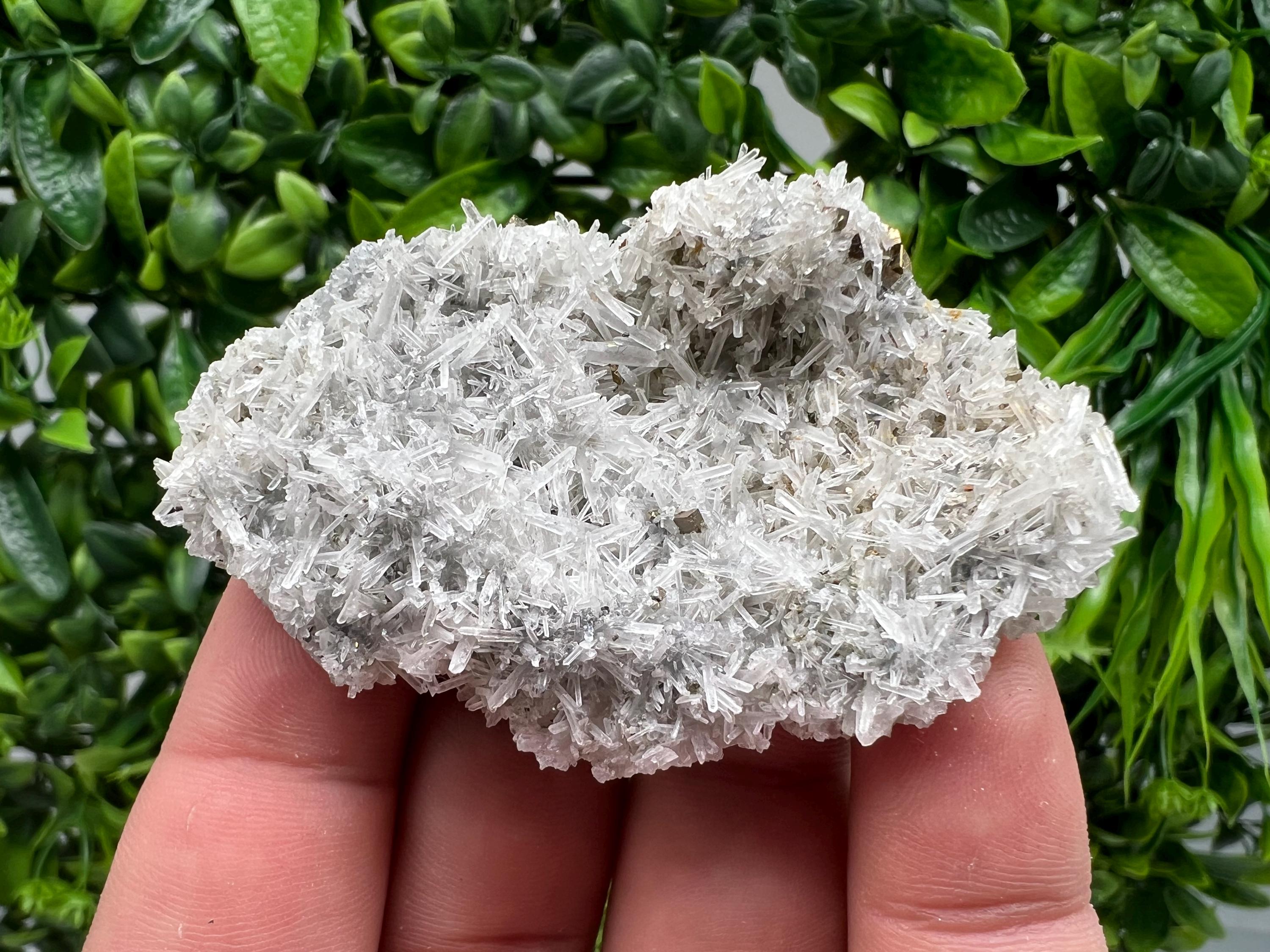 Rainbow Pyrite on Quartz with Oxide, Natural Crystal Souvenir, Borieva Bulgaria