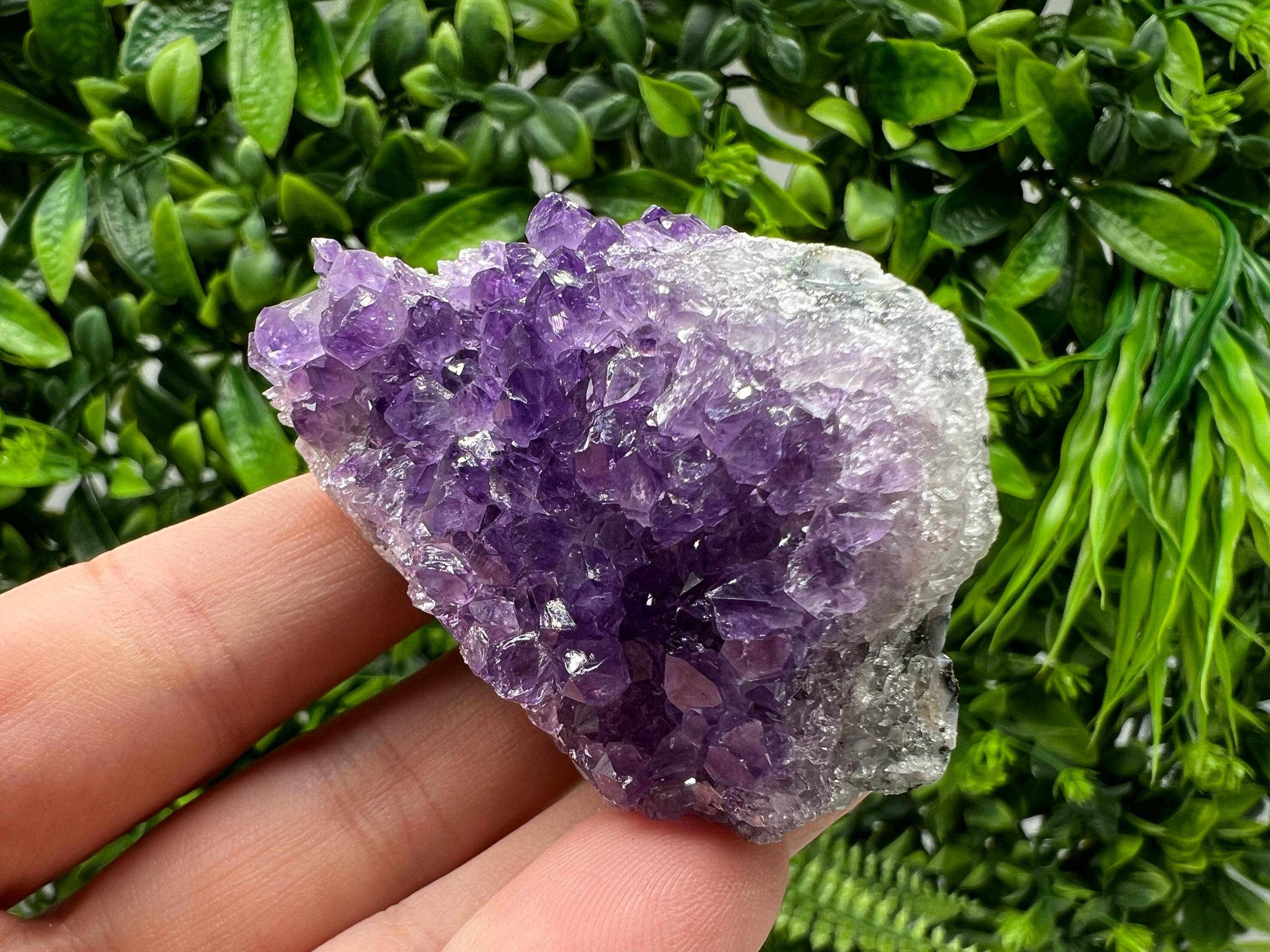 Uruguay Amethyst Crystal: Purple Quartz Phantom - Home Decor