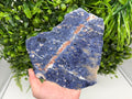 Polished Natural Sodalite Slice – Blue Crystal Slab, Home Decor, Meditation Stone