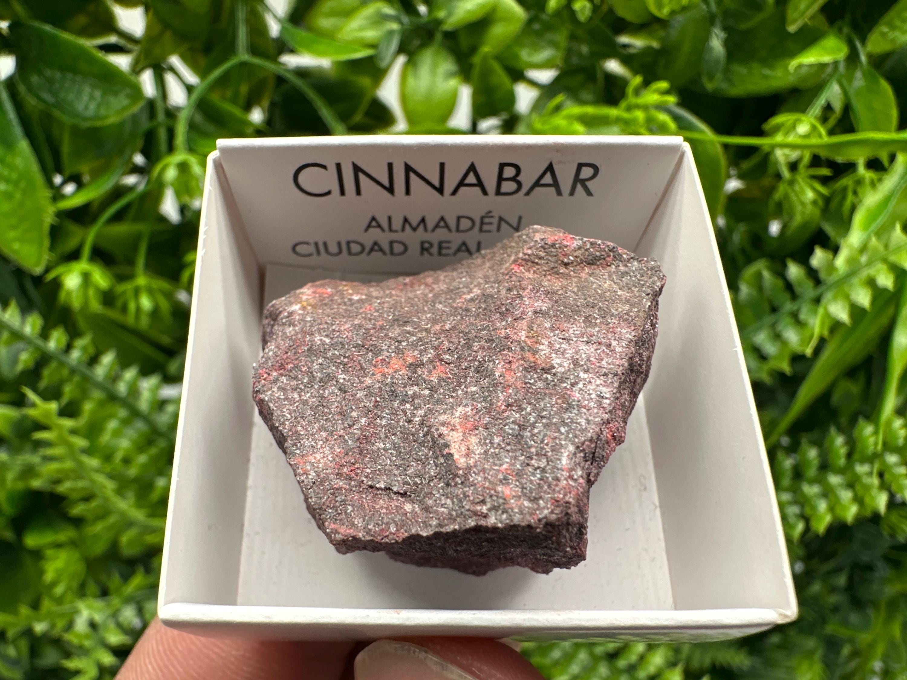 Red Cinnabar Crystal Specimen: Raw Mineral from Almaden, Spain