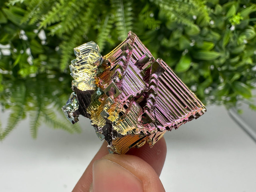 Rainbow Bismuth Crystal: Rare Gemstone Specimen,wholesale Bismuth