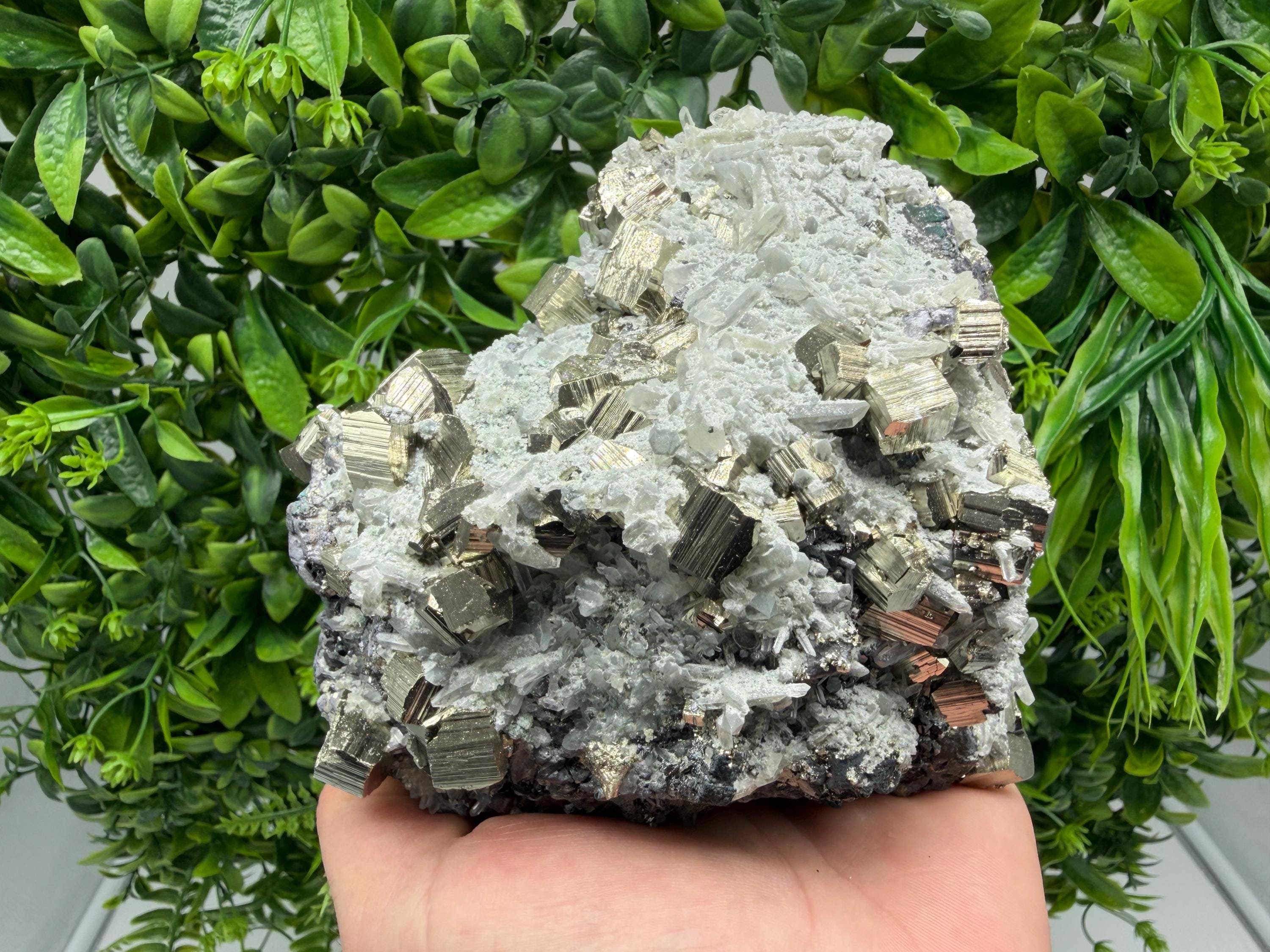 Pyrite Sphalerite Quartz  Mineral Specimen, Krushev dol Mine