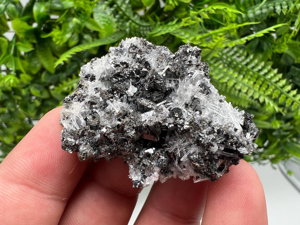 Calcite Sphalerite Galena on Quartz, Borieva Mine Mineral Specimen