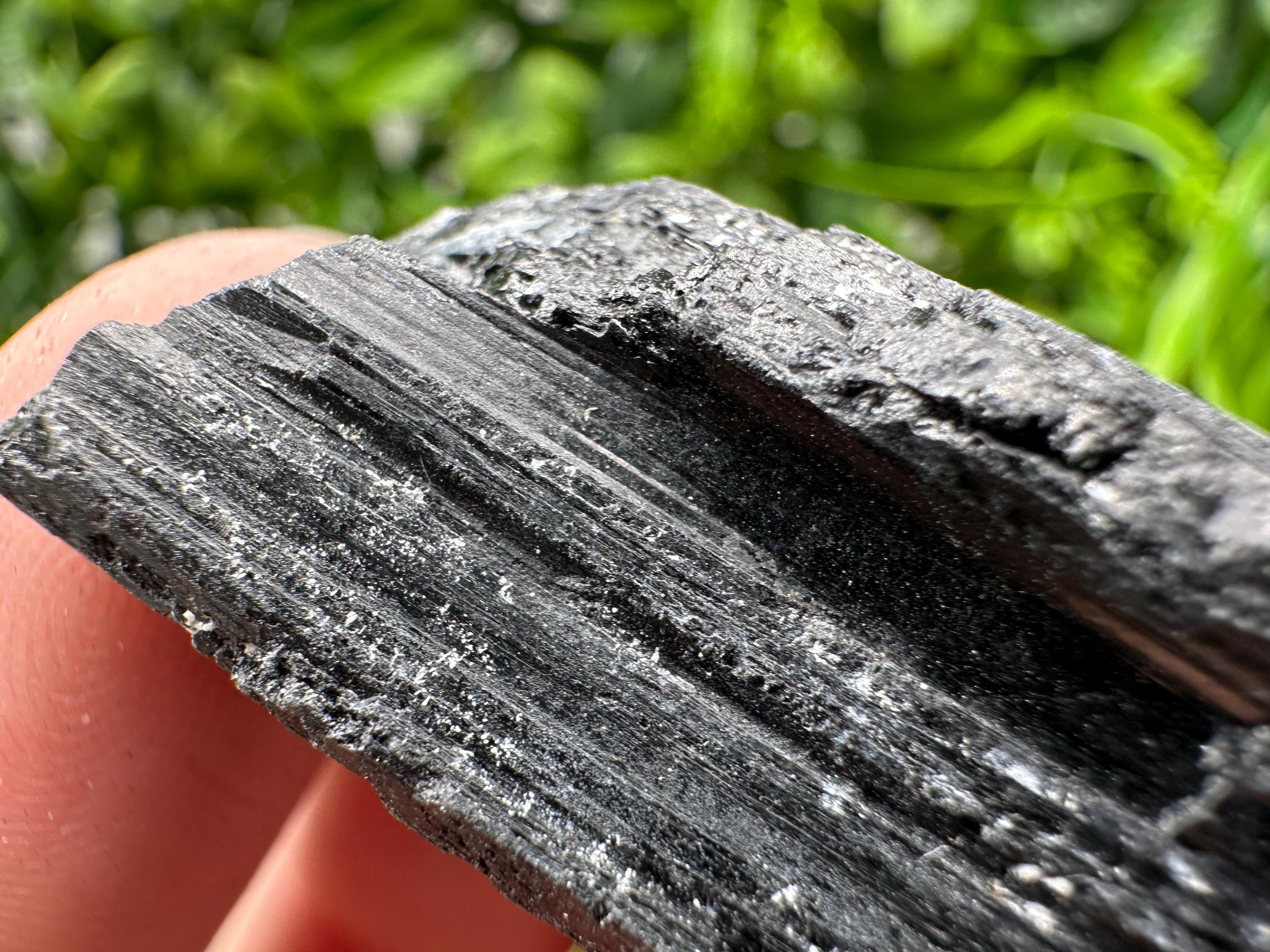Natural Black Tourmaline Crystal – Raw Protective Stone, Healing Crystal, Grounding Mineral Gift