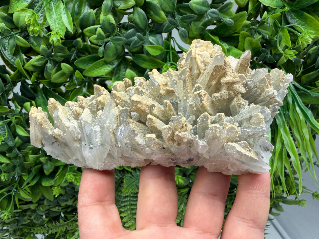 Stunning Transparent Quartz on Chlorite Matrix white Calcite from Borieva mine,Madan,Bulgaria,collection mineral specimen,home decor,gift