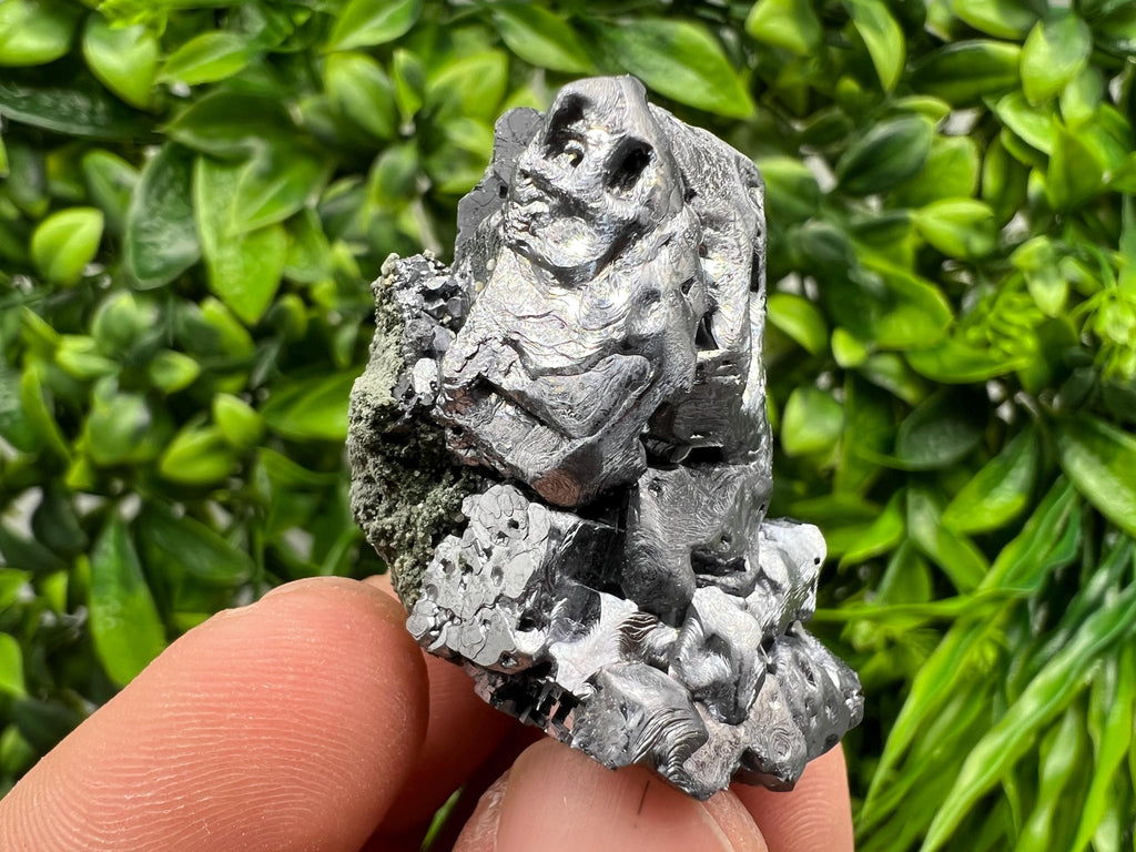 Skeletal Galena on Quartz, Bulgaria Mineral Specimen