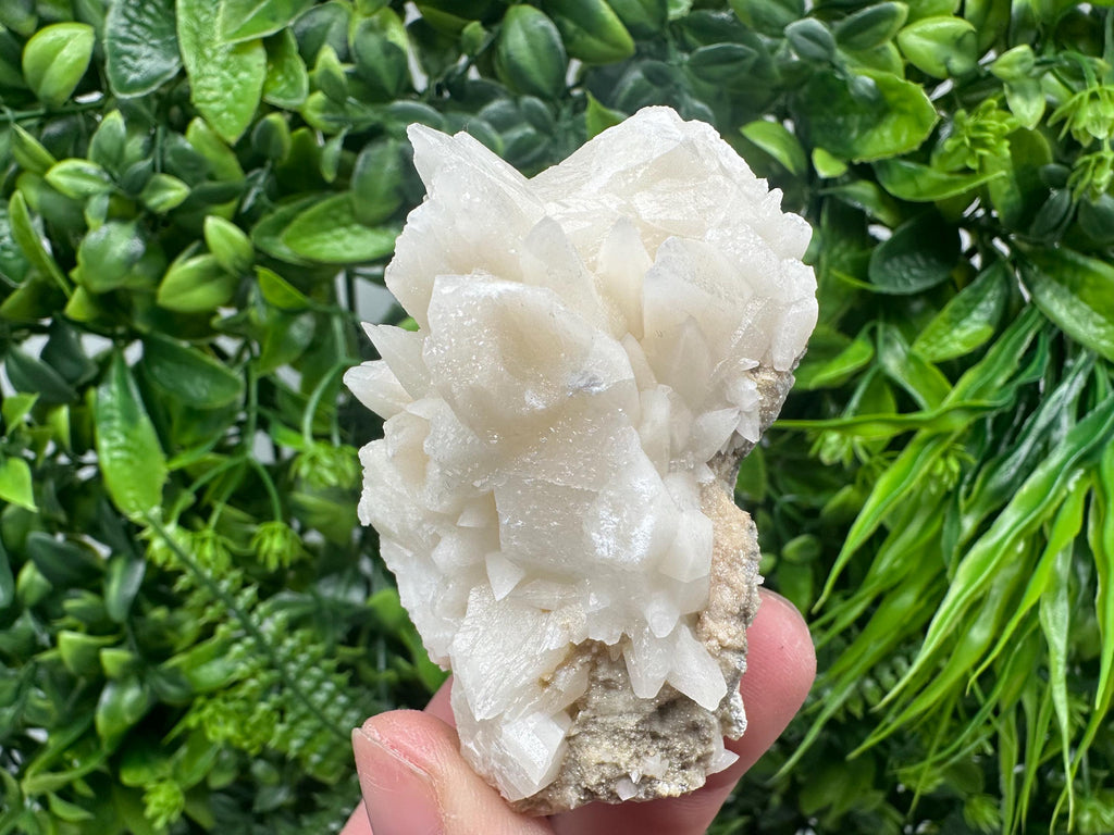 Calcite on Aragonite: Djurcovo Mine, Bulgaria Crystal