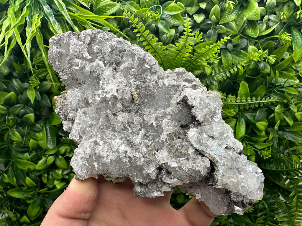 Large Barite Marcasite Cluster on Chalcedony - Androvo Mine, Bulgaria