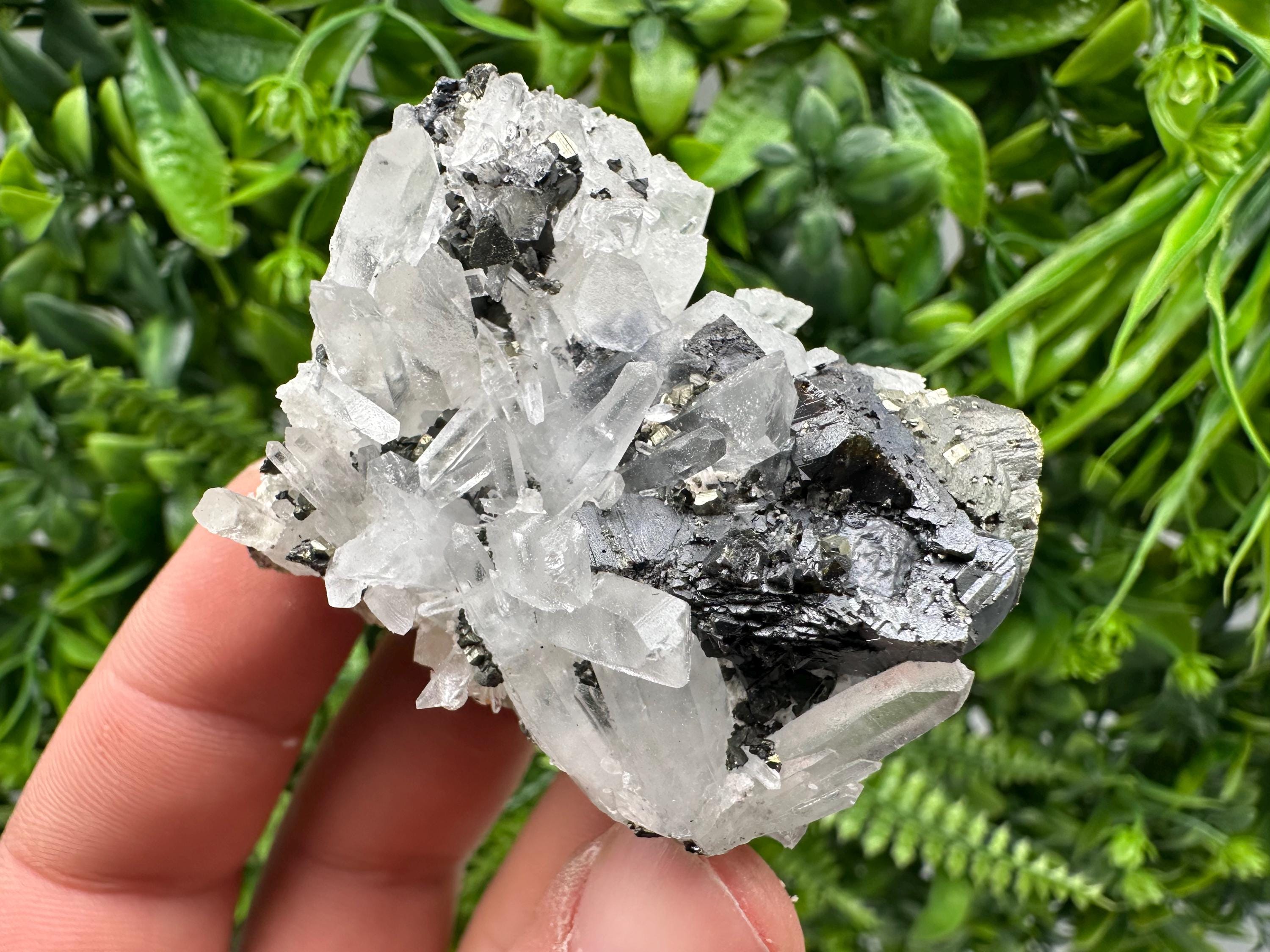 Quartz Sphalerite Chalcopyrite Mineral Specimen, Madan Bulgaria