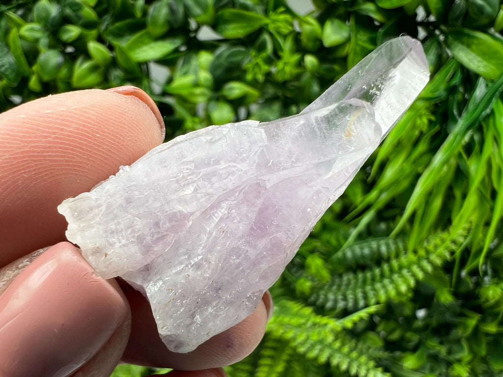 Amethyst Phantom Quartz Crystal with Chalcedony and Chlorite