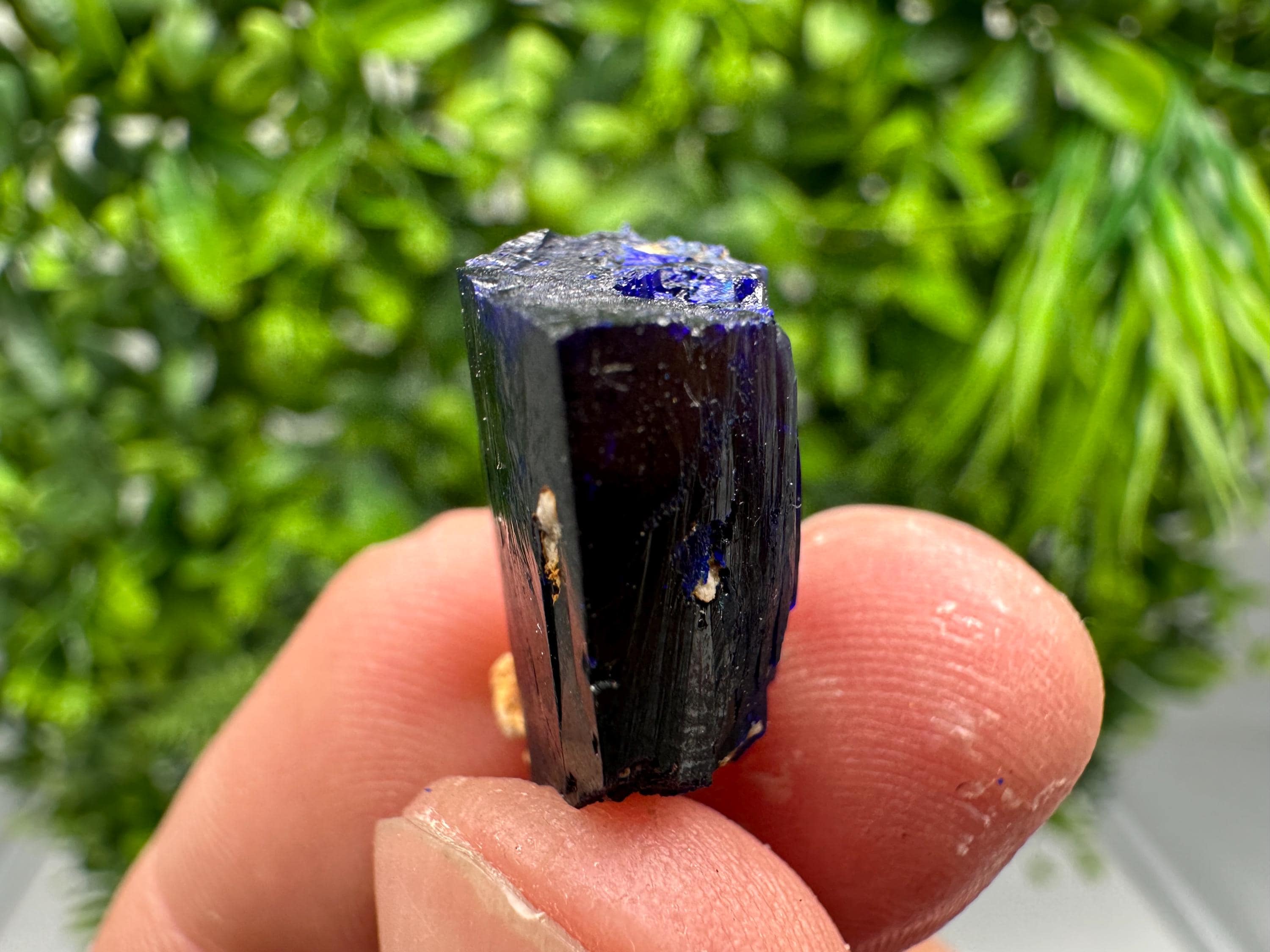 Crystallized Azurite-Kerrouchen,Morocco-Blue Azurite Specimen-High Quality Blue Azurite-Azurite Mineral Specimen, gemmy,lustrous of Azurite