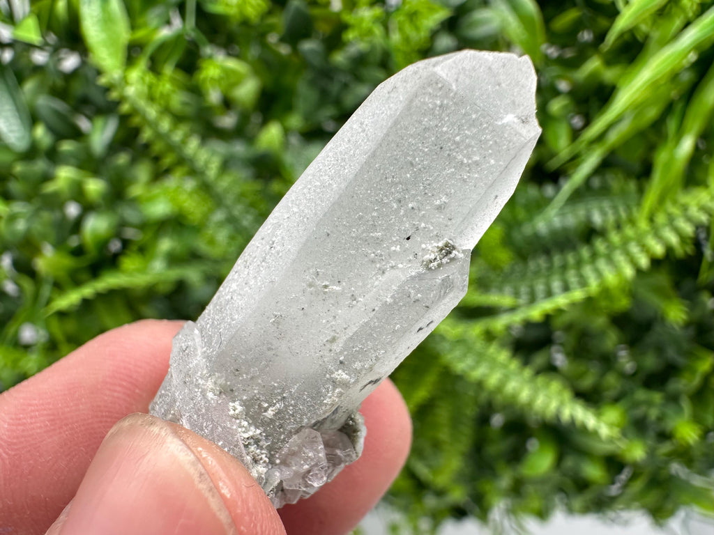 Chlorite Green Quartz Crystal with Sphalerite Inclusions
