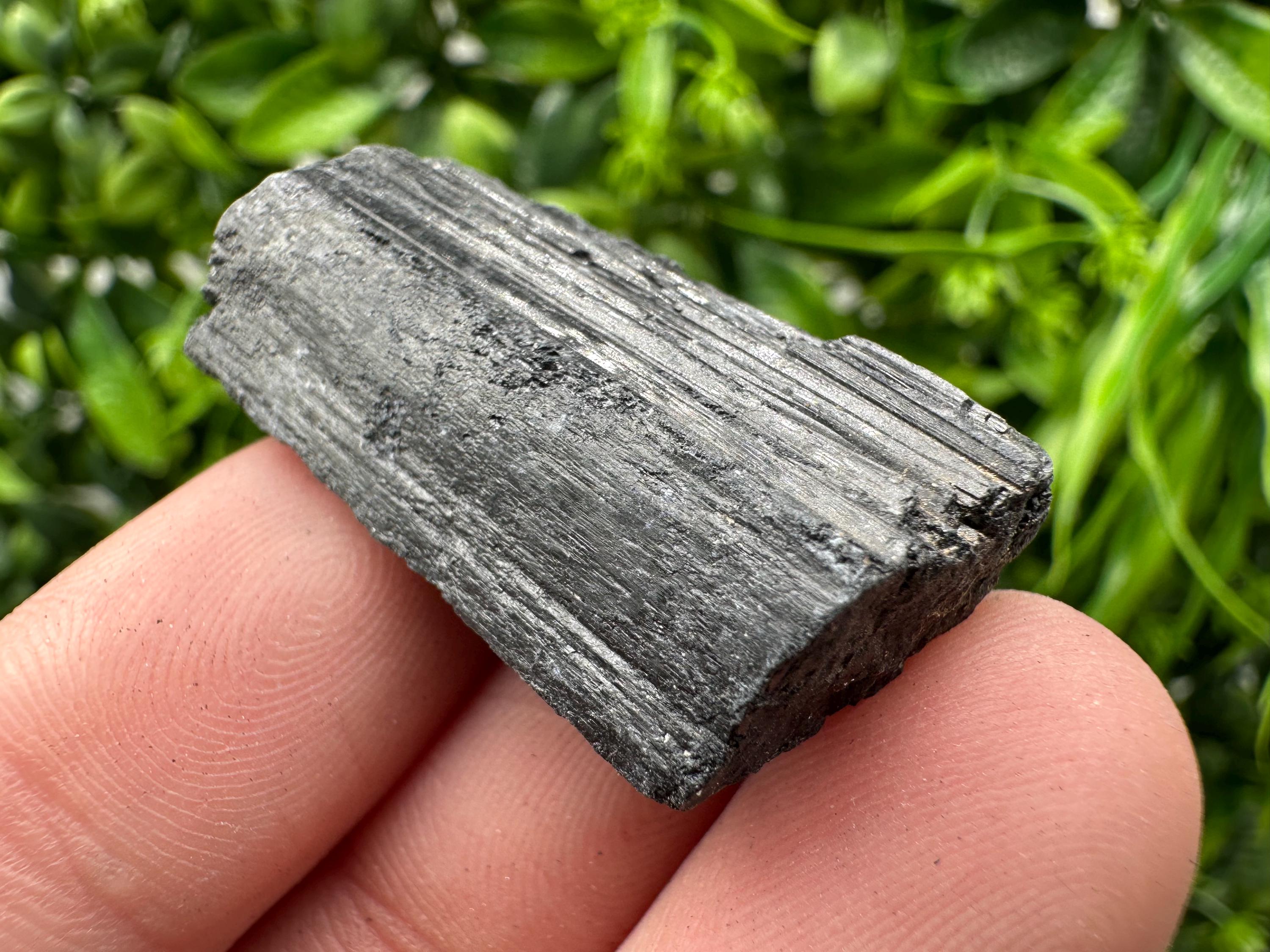 Natural Black Tourmaline Crystal – Raw Protective Stone, Healing Crystal, Grounding Mineral Gift