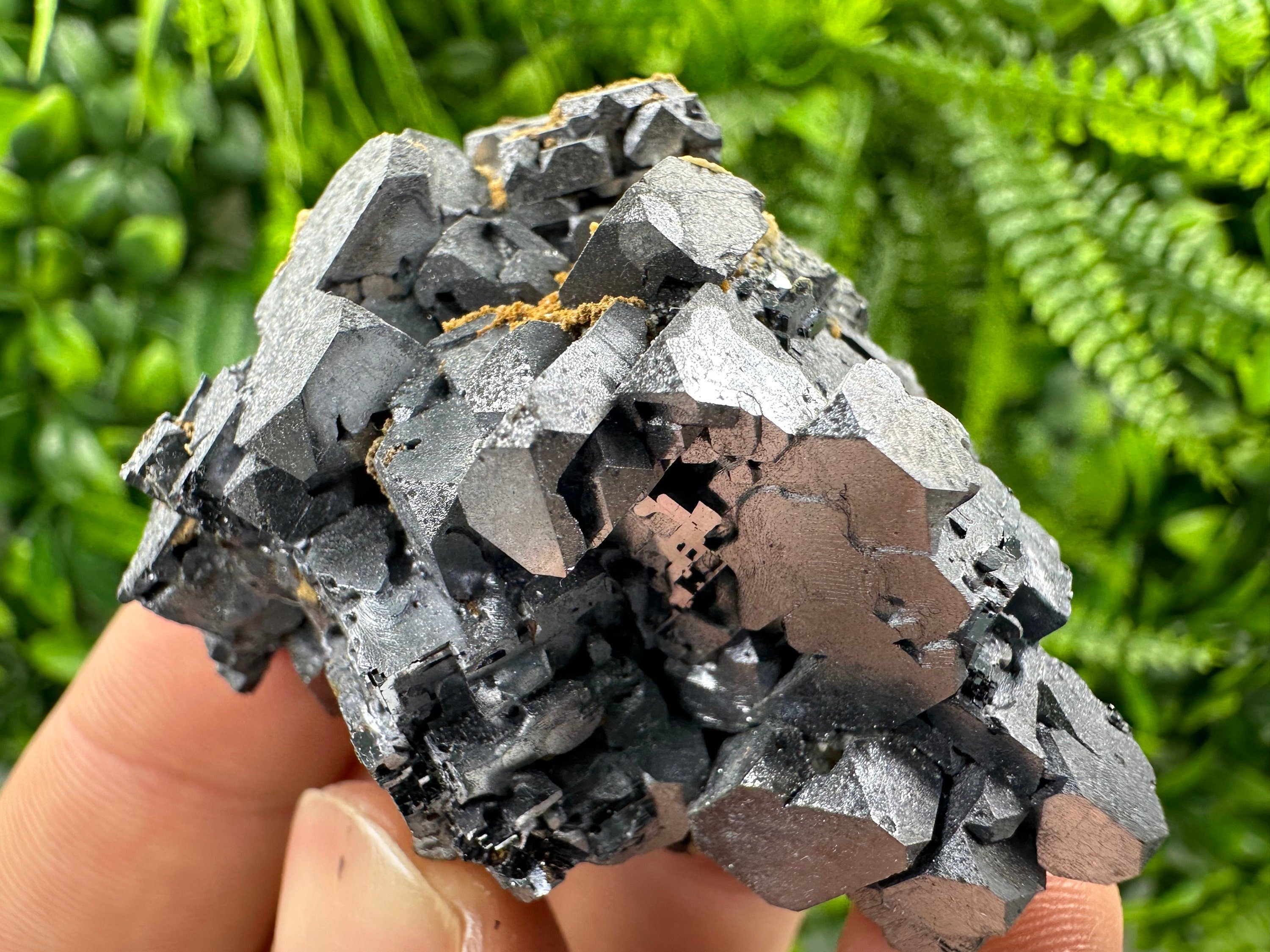 Rare Skeleton Galena Cluster: Natural Crystal Mineral Souvenir