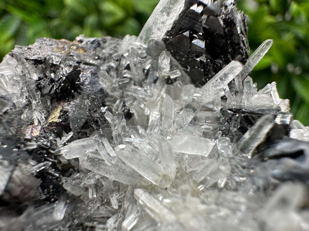 Wonderful Sphalerite Chalcopyrite on  Quartz whit Galena feom 9 th September mine,Bulgaria,natural,collection mineral specimen,gift