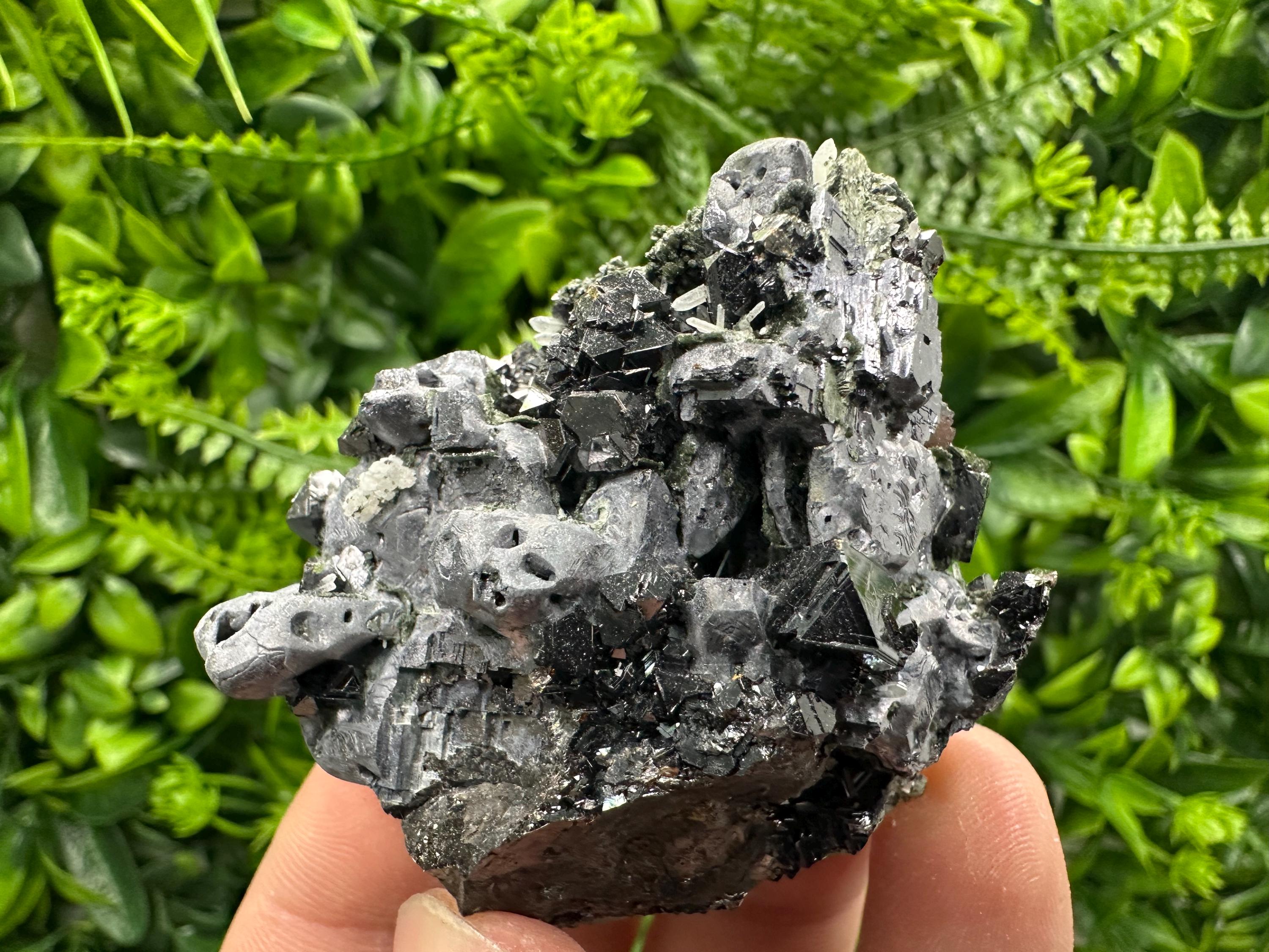 Skeletal Galena, Sphalerite, Quartz Mineral Specimen, Bulgaria