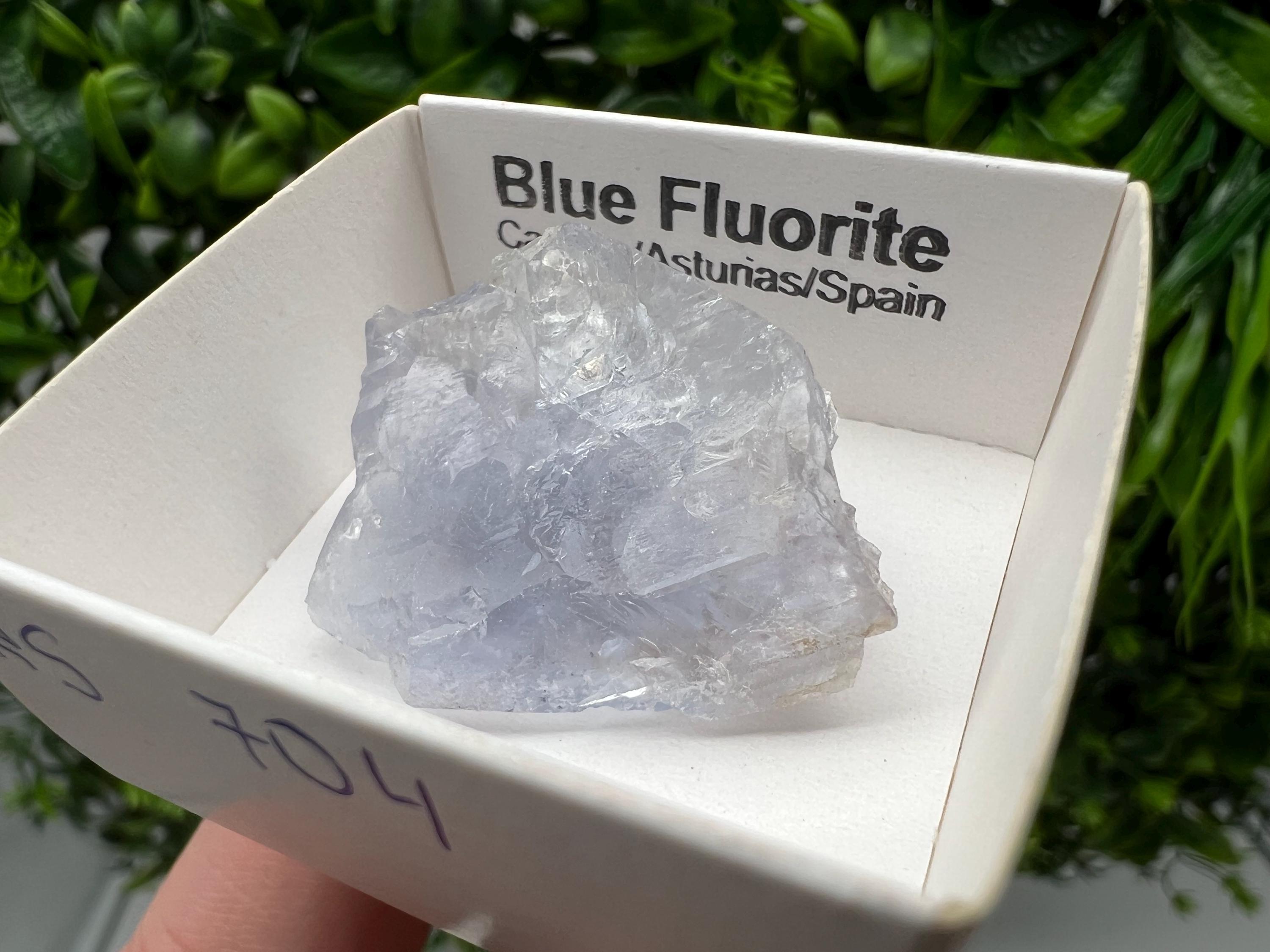 Blue Fluorite Mineral Specimen: Spanish Crystal Collection (3/3 cm