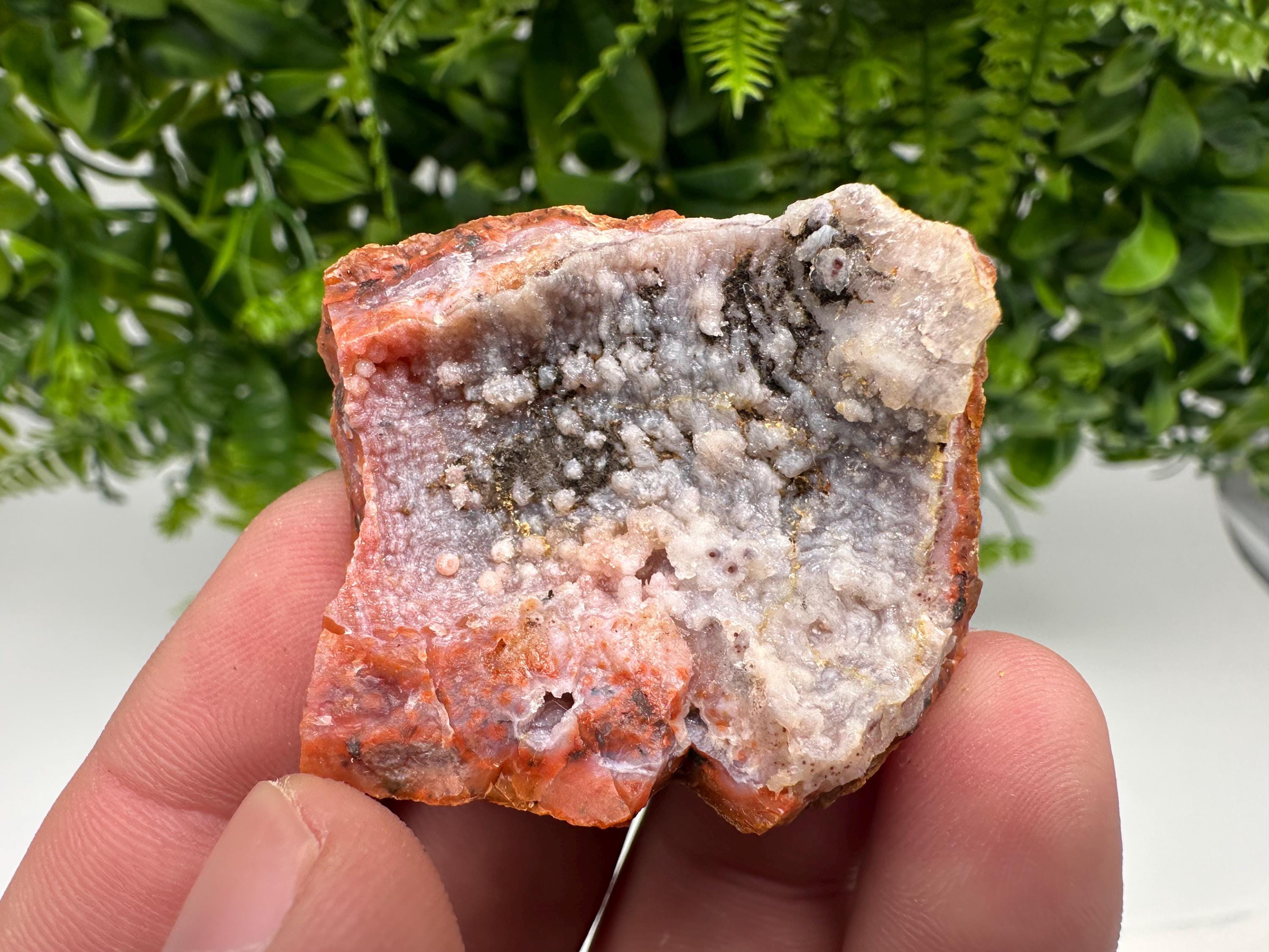 Red Chalcedony Crystal, Morocco Mineral Specimen, Souvenir Gift