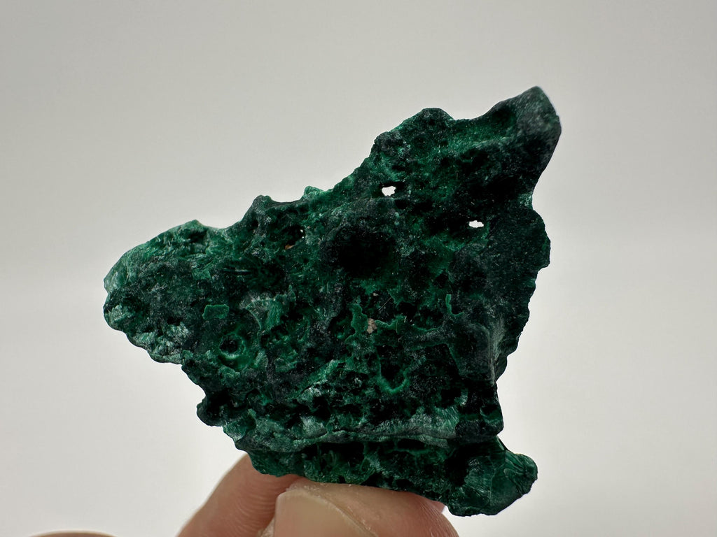 Green Polished Malachite Crystal, Congo Mineral Specimen (4/3cm)