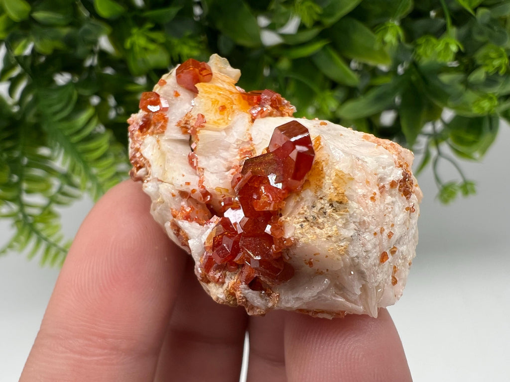 Red Vanadinite on Barite from Marocco,crystal minerals Speciment cluster Vanadinite crystal Vanadinite Geology Vanadinite cluster minerals