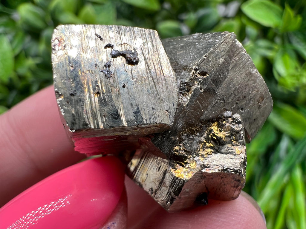 Wonderful Rainbow Pyrite whit Calcite,natural minerals souvenir Crystal,collection stone,rare minerals,home decor,Borieva Bulgaria