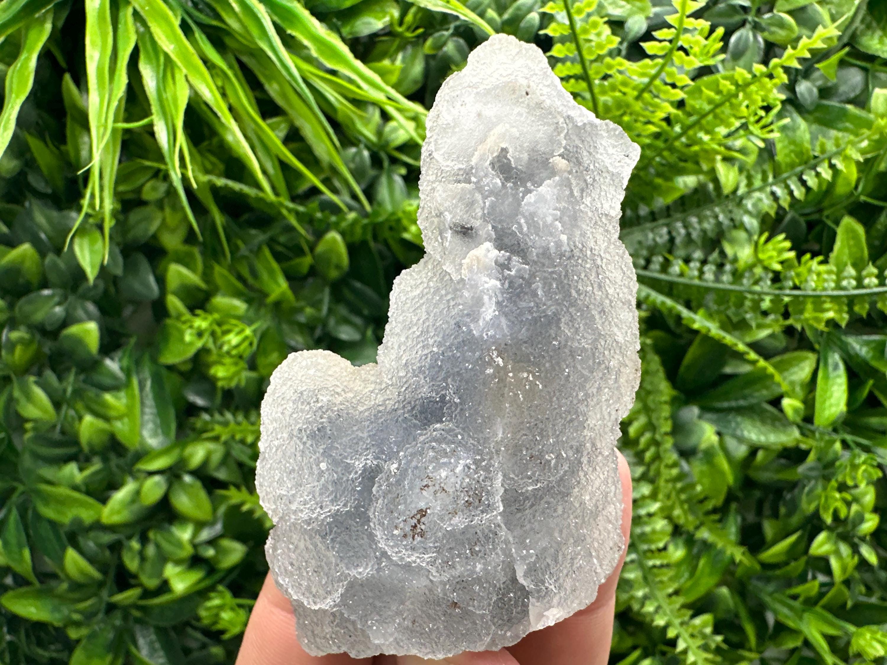 Natural Chalcedony Specimen: India Crystal Mineral, Home Decor