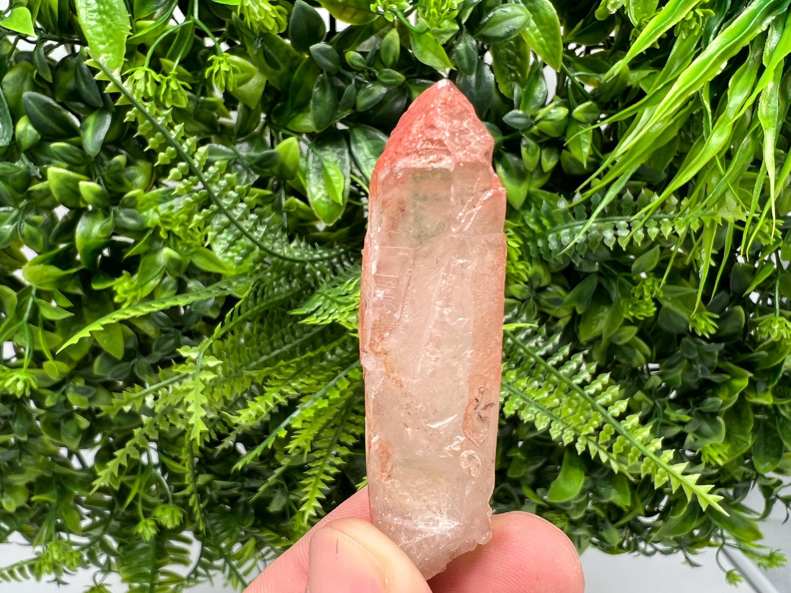Moroccan Red Phantom Quartz, Hematite Quartz, Natural Crystal Specimen