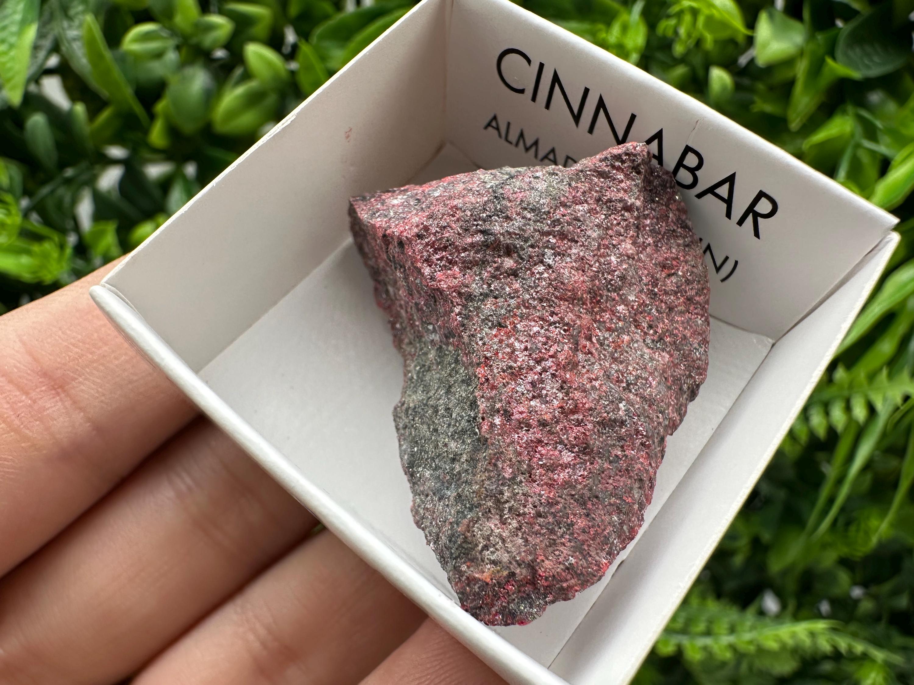 Red Cinnabar Crystal Specimen: Almaden Mines, Spain - Chakra Stone (4/3 cm)