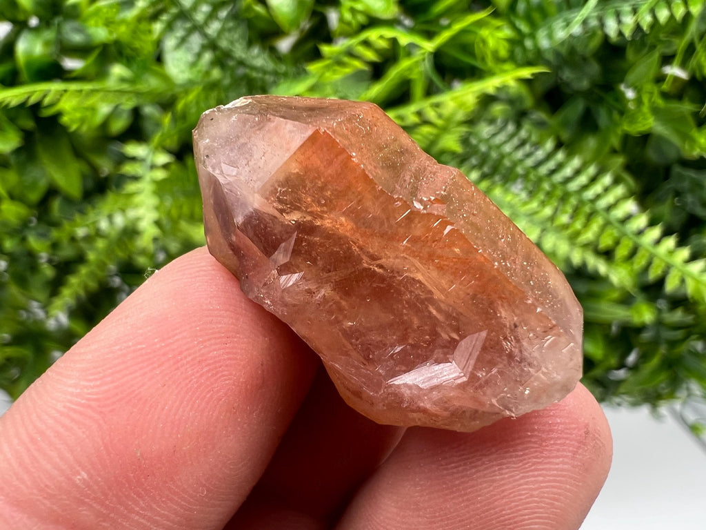Red Hematite Phantom Quartz, Morocco Mineral Specimen