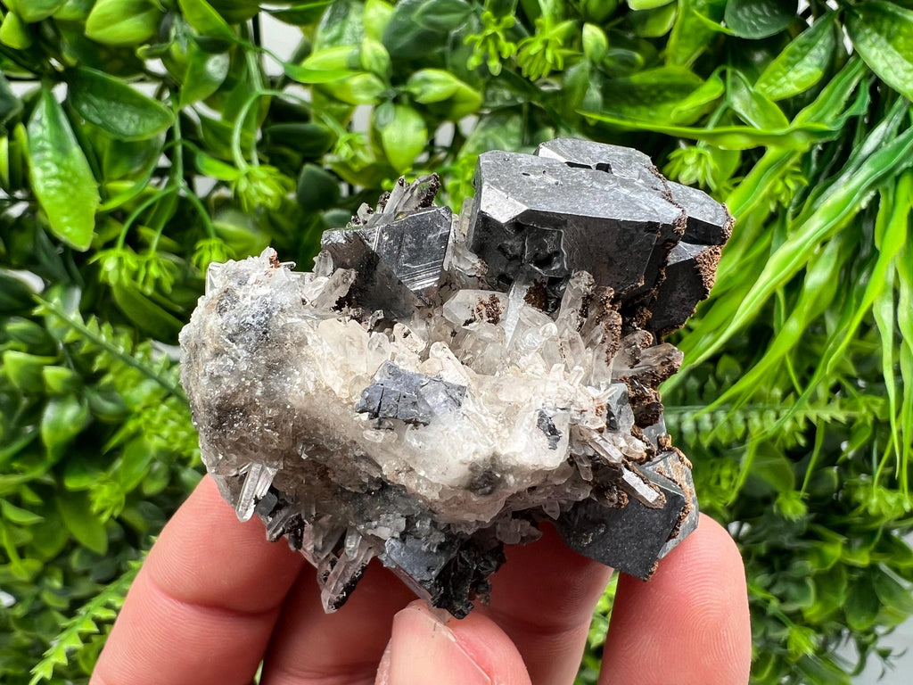 Stunning Galena,Sphalerite on Quartz whit Siderite from 9 th September mine,Madan,Bulgaria,Natural,collectible mineral specimen,home decor