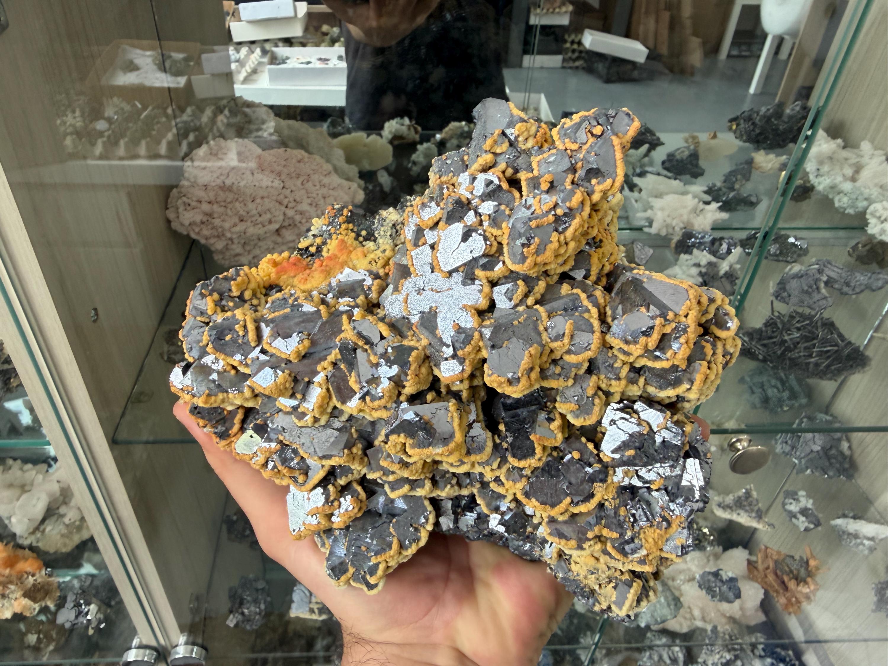 Galena Dolomite Cluster, Krushev dol Bulgaria Mineral Specimen