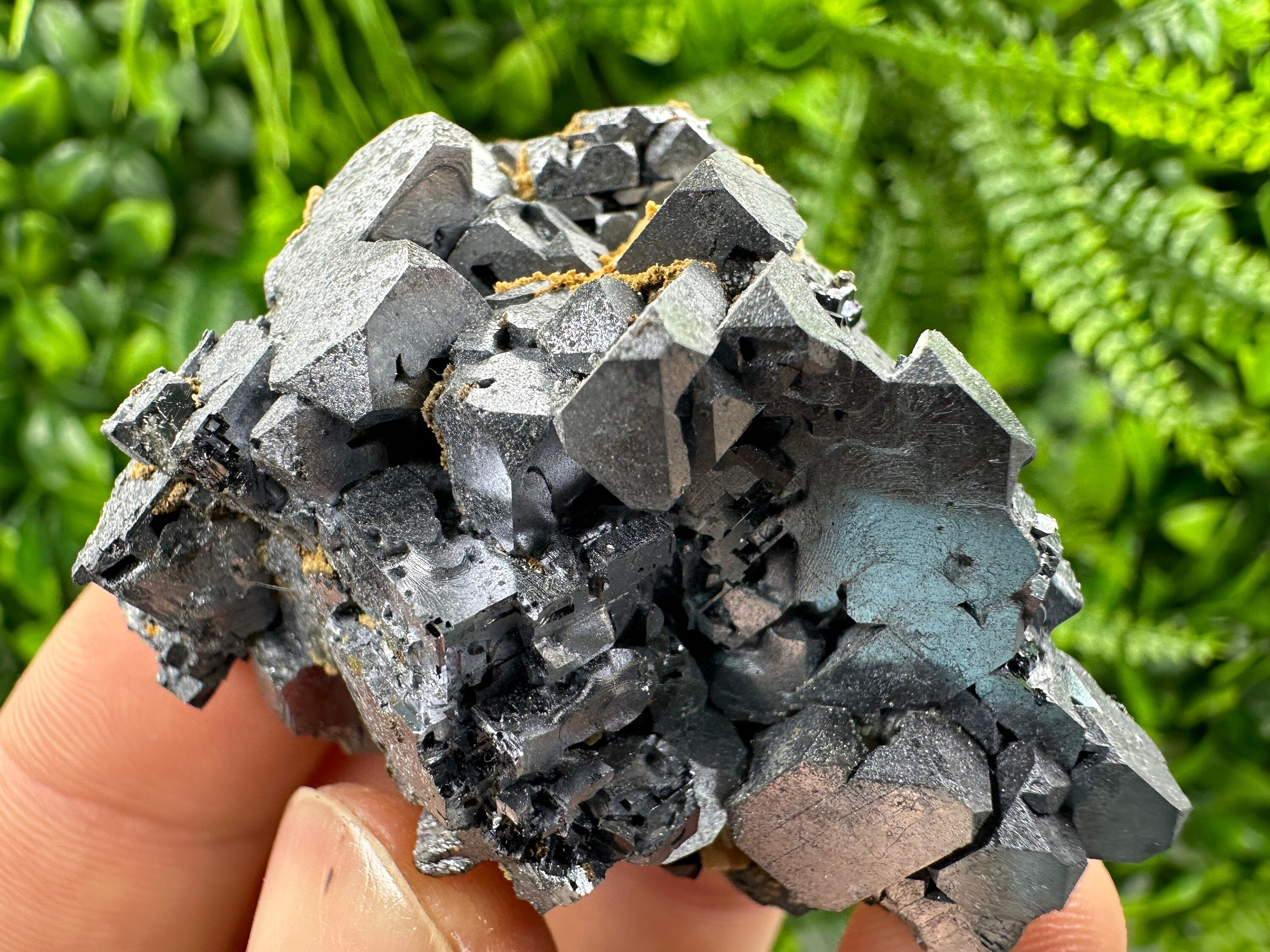Rare Skeleton Galena Cluster: Natural Crystal Mineral Souvenir
