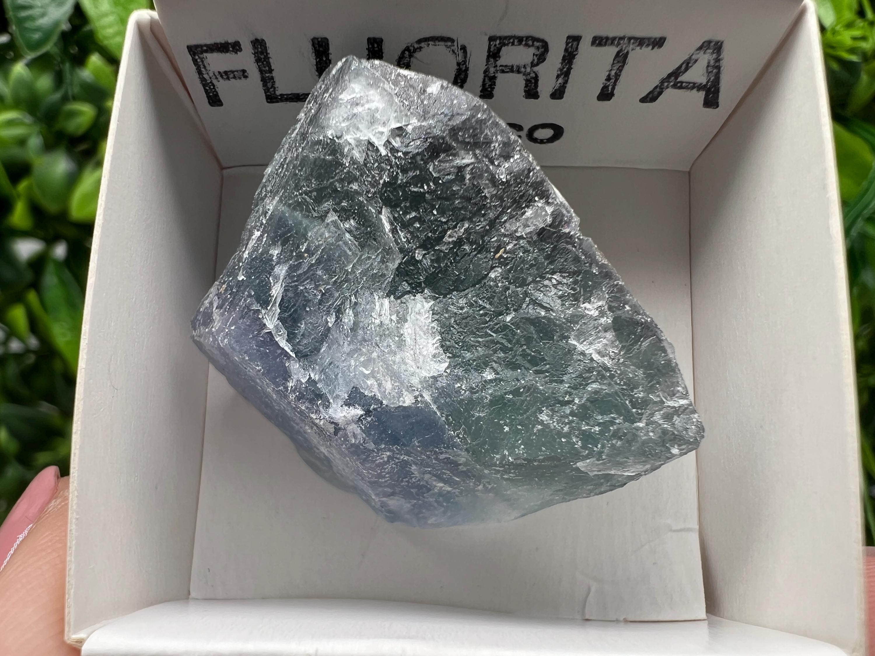 Rare Rainbow Fluorite Cube: Raw Mexican Crystal, Meditation Stone
