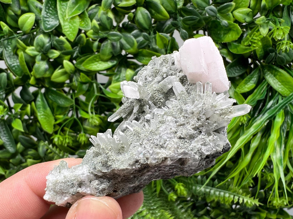 Calcite with Quartz Mineral Specimen, Borieva Bulgaria