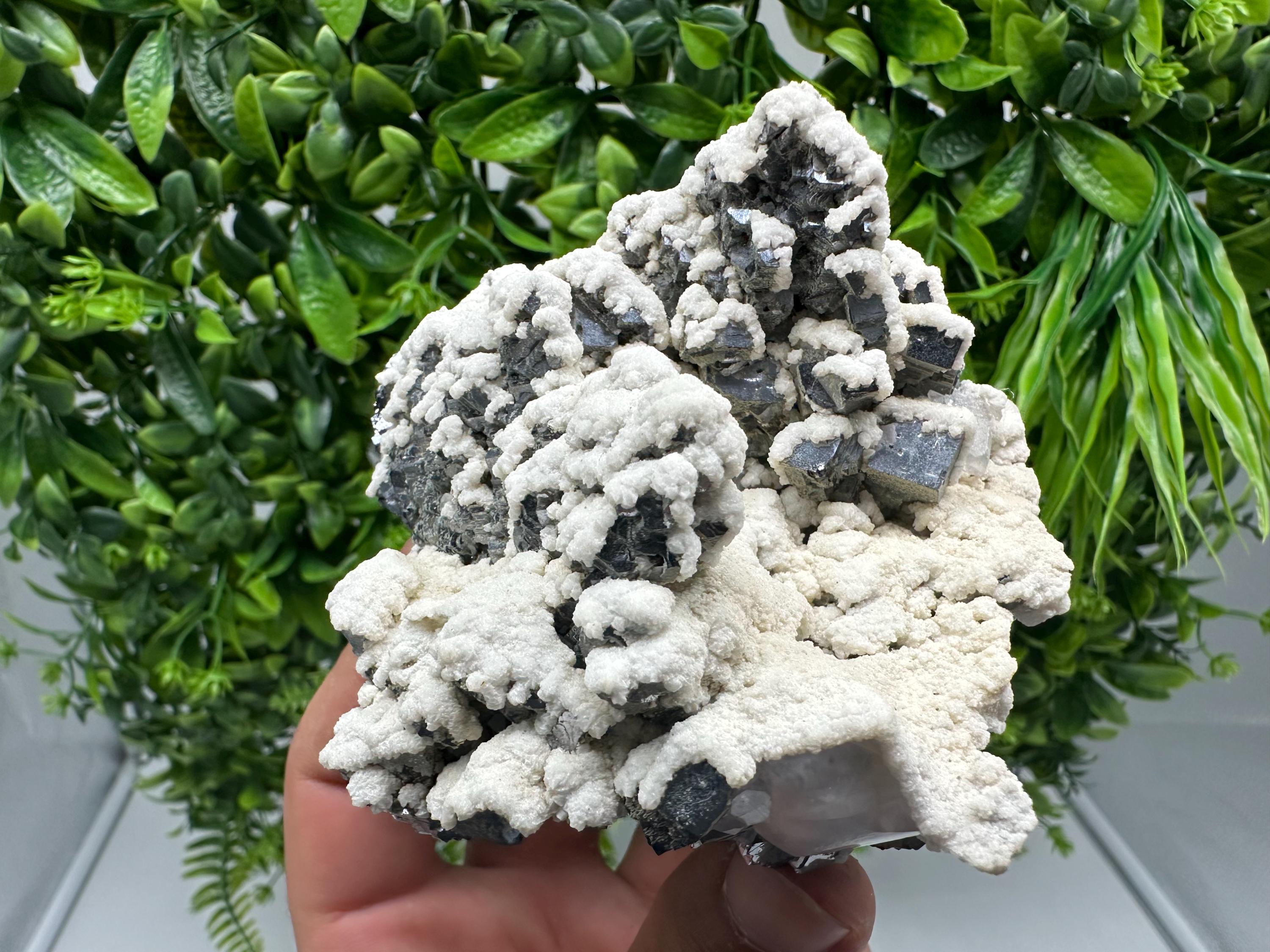 Stunning Galena whit Dolomite from Krushev dol mine,Madan,Bulgaria,natural,collection mineral specimen,Home decor stone,rare crystal,Gift