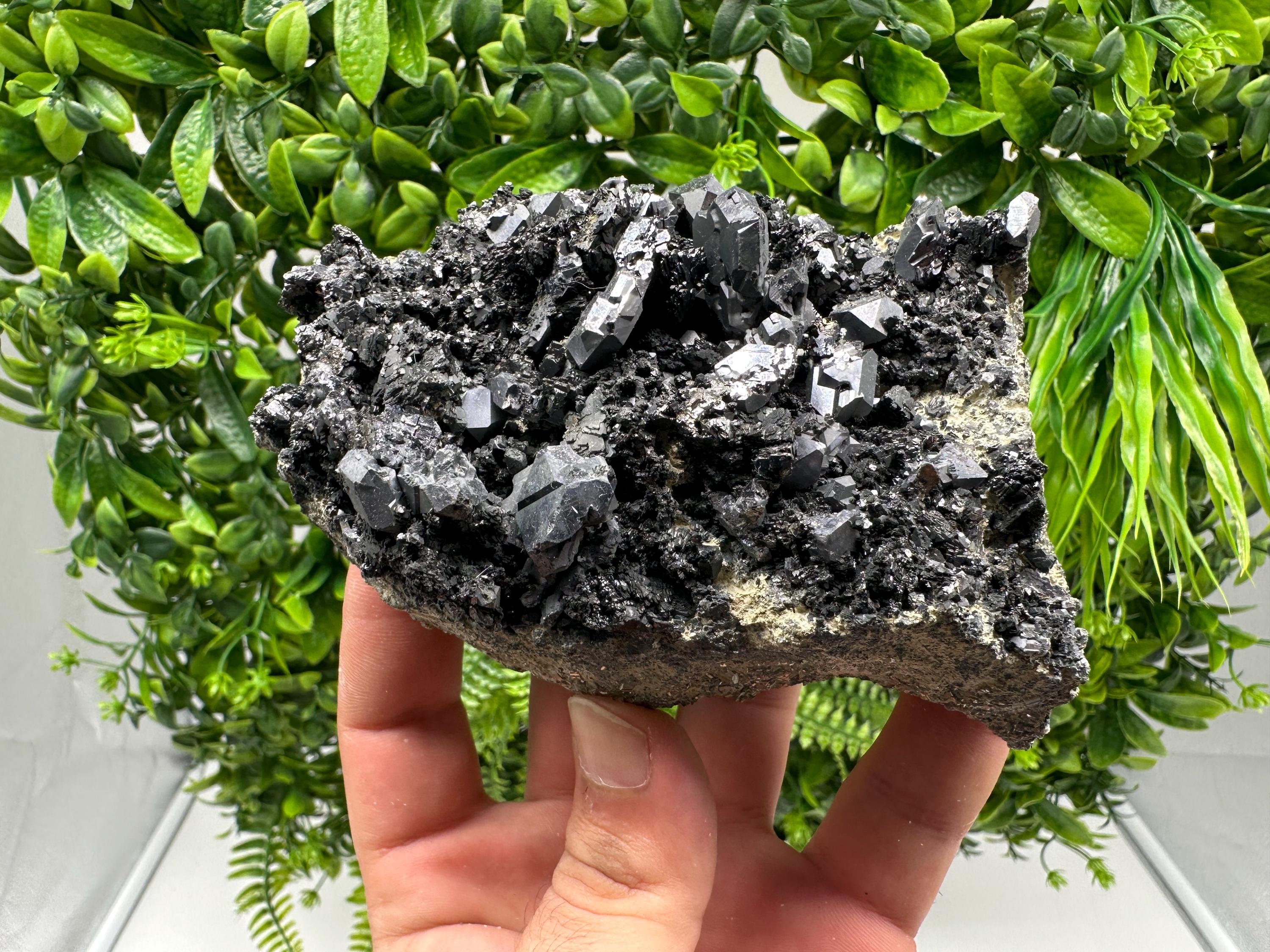 Galena Spinel on Sphalerite, Borieva Mine Mineral Specimen, Bulgaria