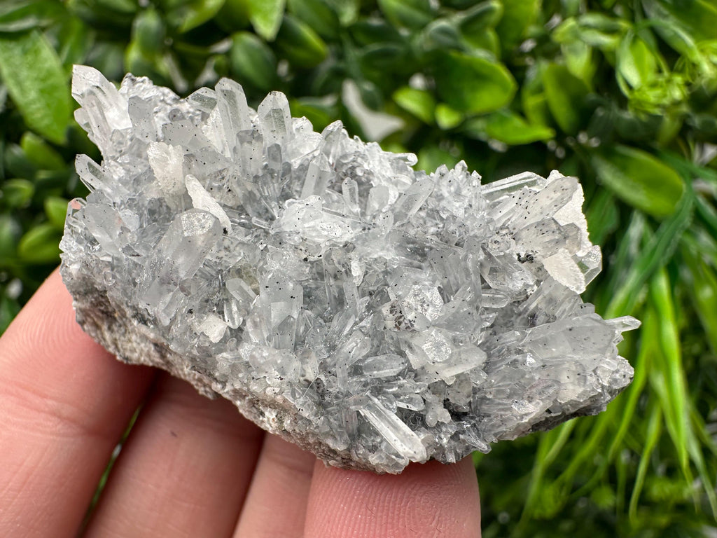 Lovely specimen Green Quartz inclusions Chlorite and Sphalerite/ Natural minerals/ Souvenir crystal gift minerals famous 9th September/Madan