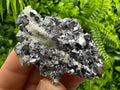 Skeletal Galena on Quartz: Natural Mineral Specimen, Borieva Mine