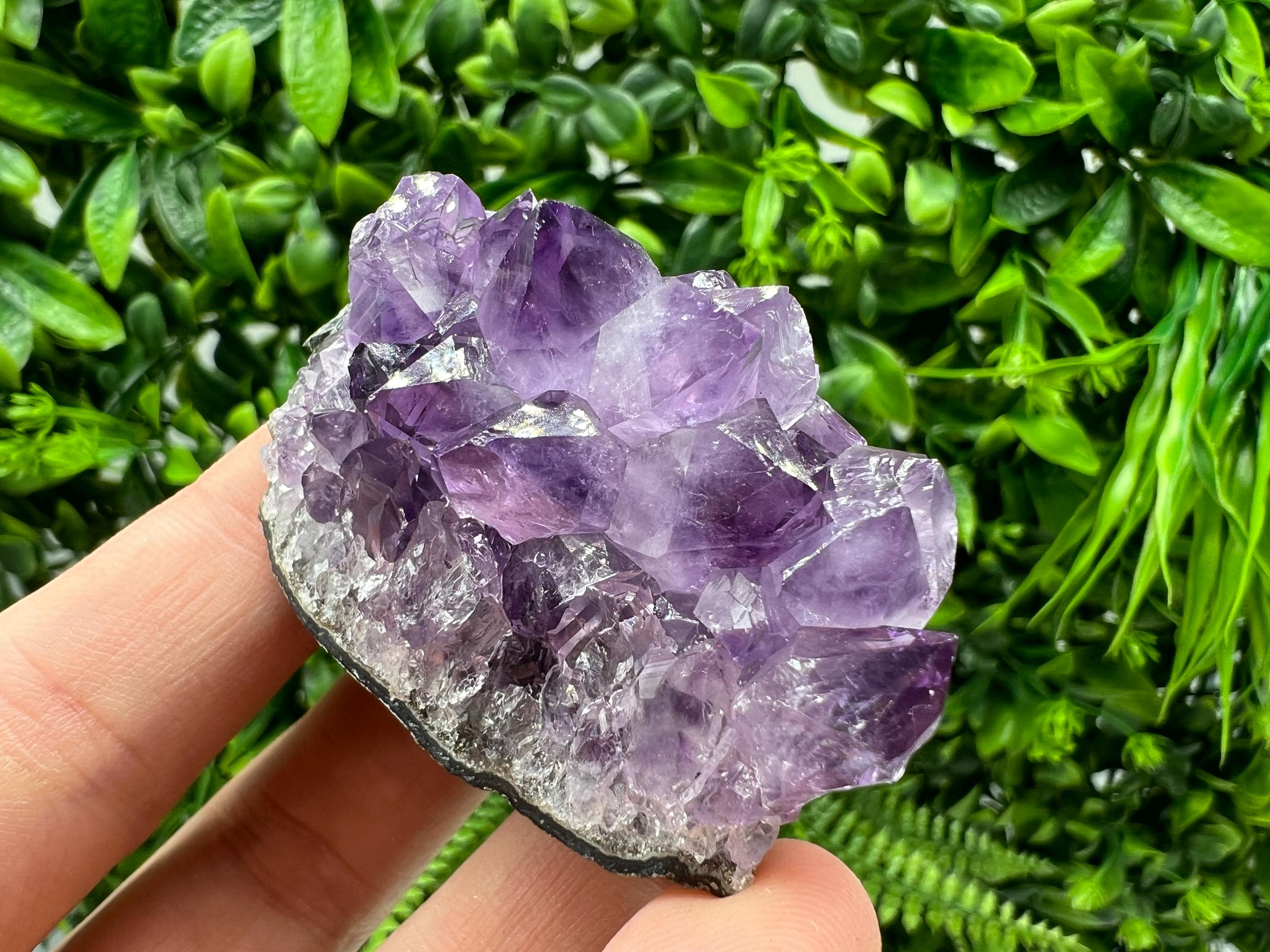 Uruguay Amethyst Crystal: Purple Quartz Phantom - Home Decor