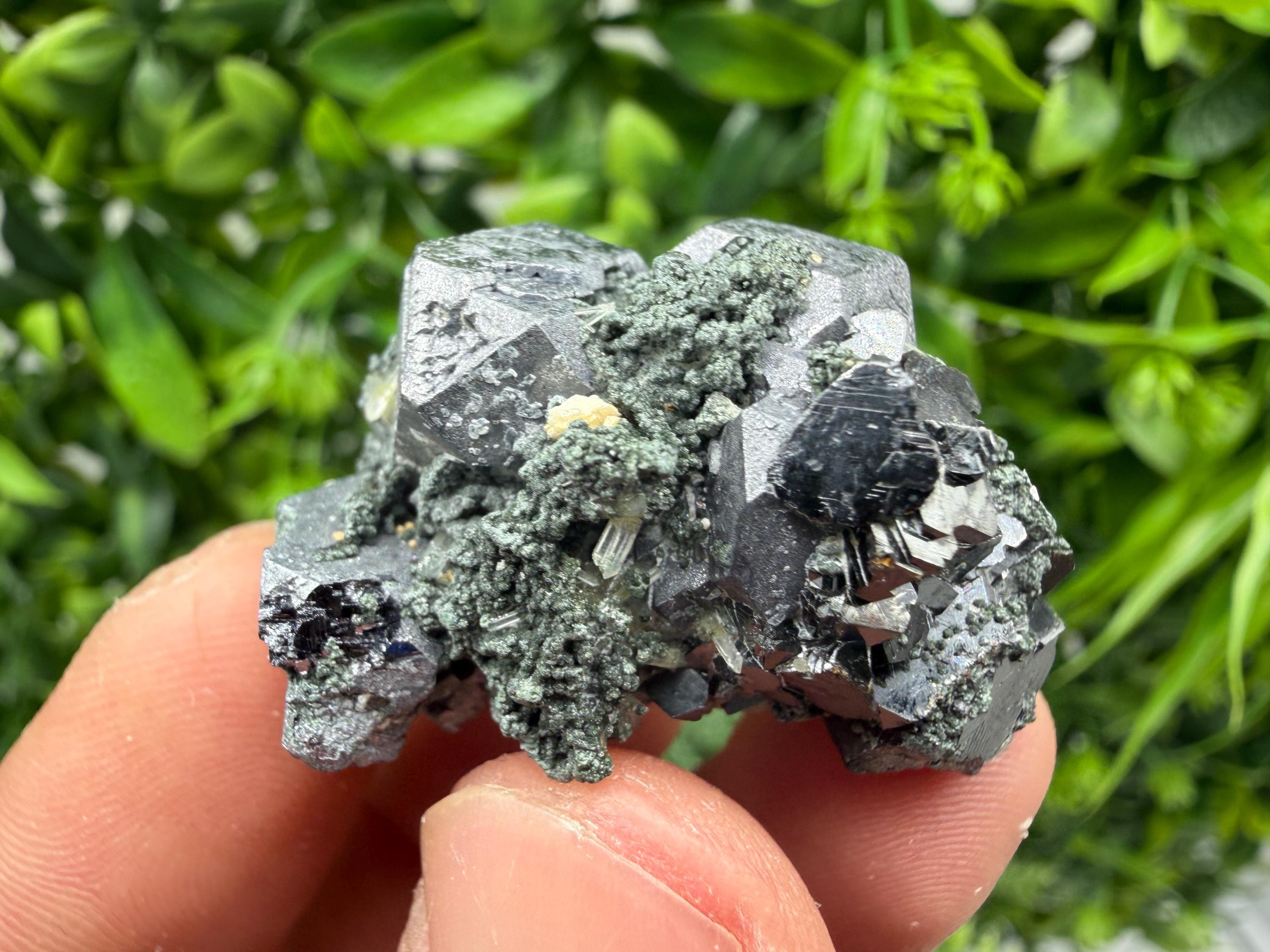 Aesthetic Sphalerite,Galena whit Chlorite from Borieva mine Madan Bulgaria natural minerals souvenir crystal gift home decor stone rock