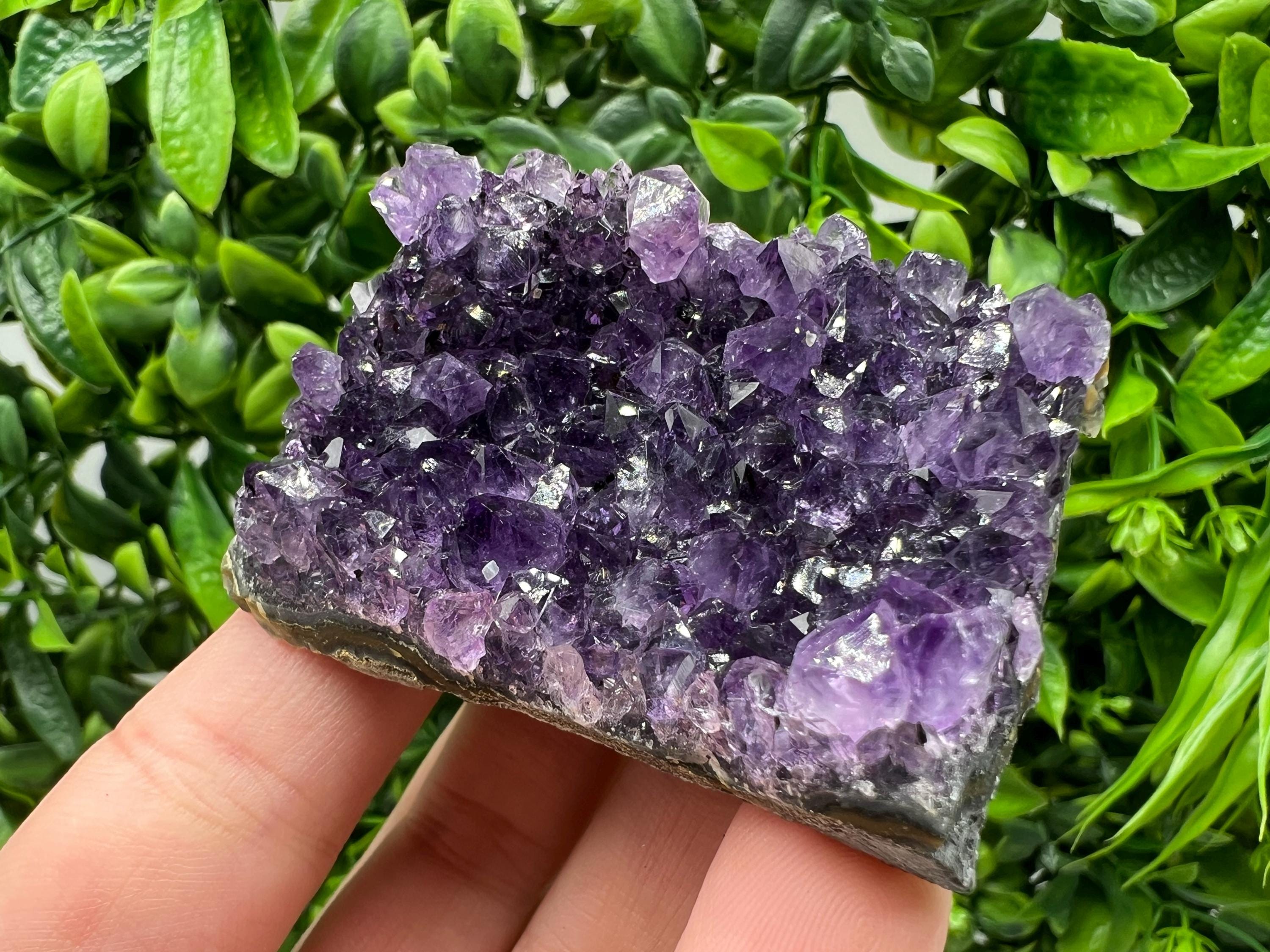 Uruguay Amethyst Crystal: Purple Quartz Home Decor, Energy Stone