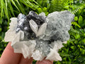Galena Sphalerite Calcite Cluster, Borieva Mine Mineral Specimen