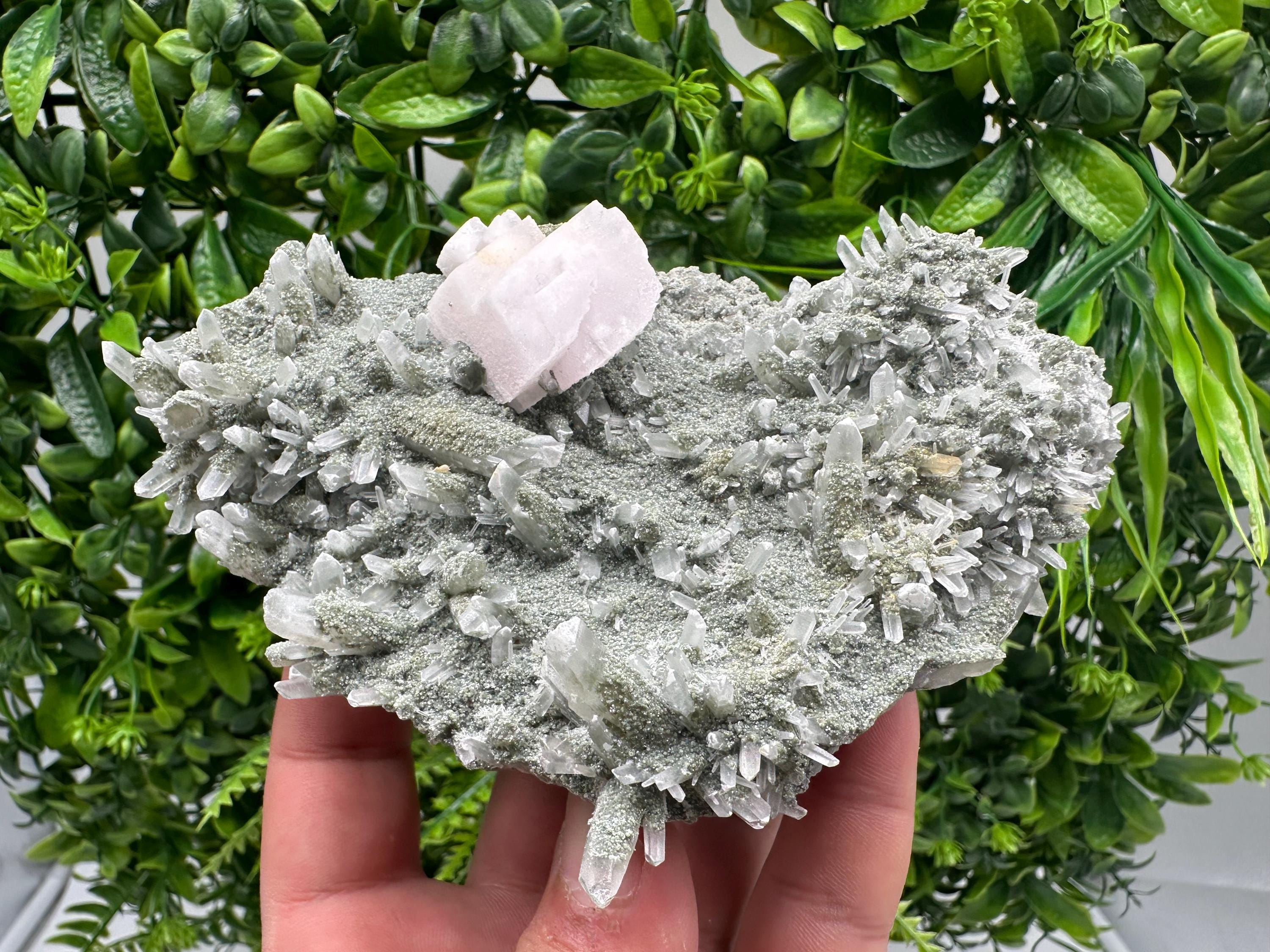 Calcite with Quartz: Natural Mineral Souvenir, Borieva Bulgaria