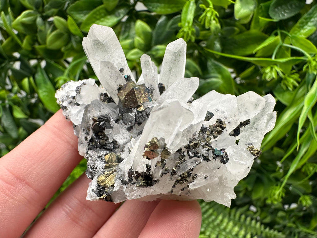 Wonderful Sphalerite Chalcopyrite on  Quartz whit Galena feom 9 th September mine,Bulgaria,natural,collection mineral specimen,gift