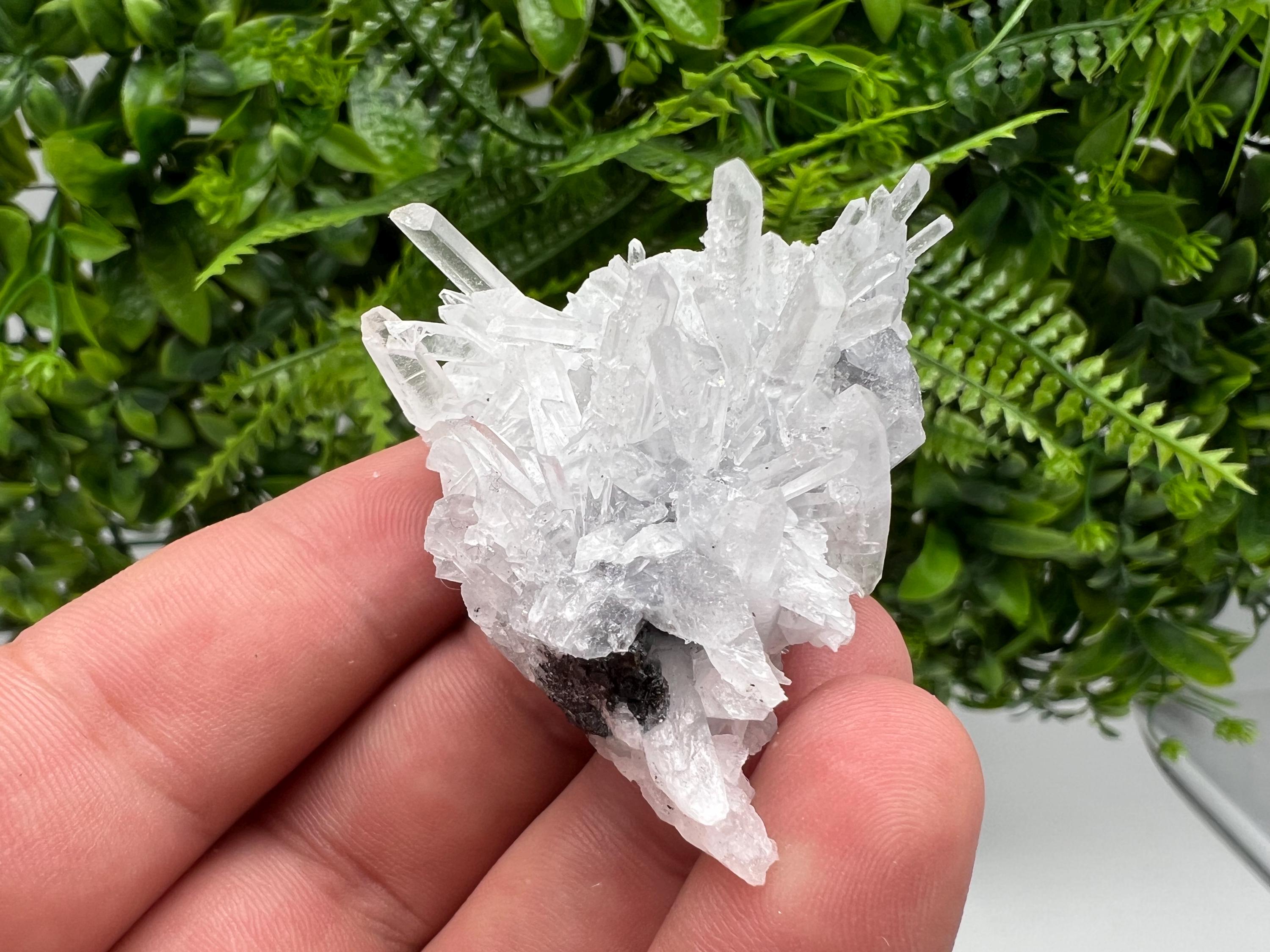 Borieva Mine Transparent Quartz Cluster, Natural Crystal Specimen