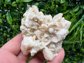 Calcite on Aragonite & Green Quartz: Djurcovo Mine, Bulgaria