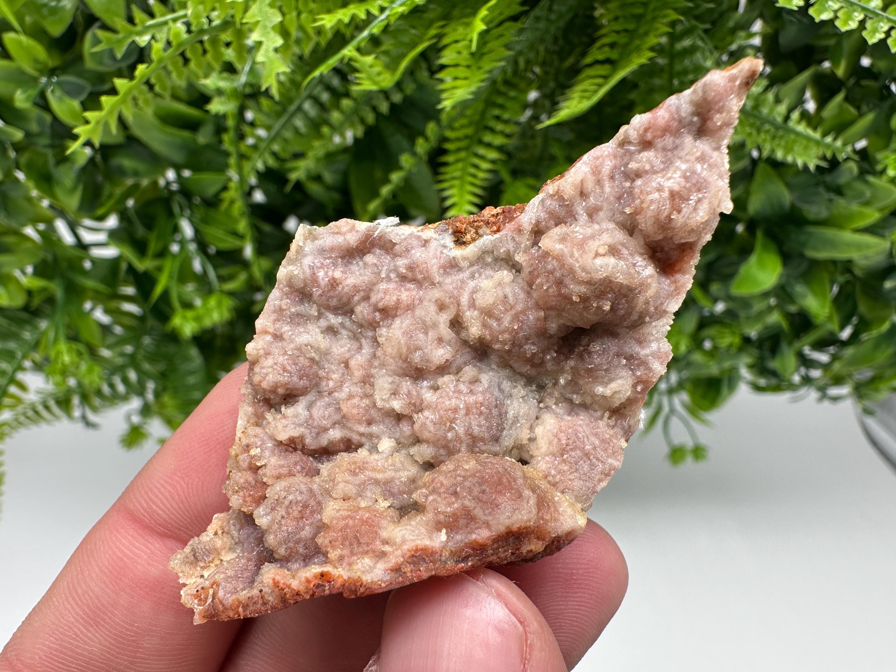 Moroccan Red Chalcedony Crystal Specimen: Rare Mineral Gift