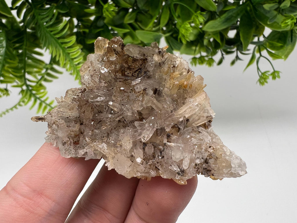 Bulgarian Quartz Mineral Specimen: Iron Oxide Limonite, 9th September Mine