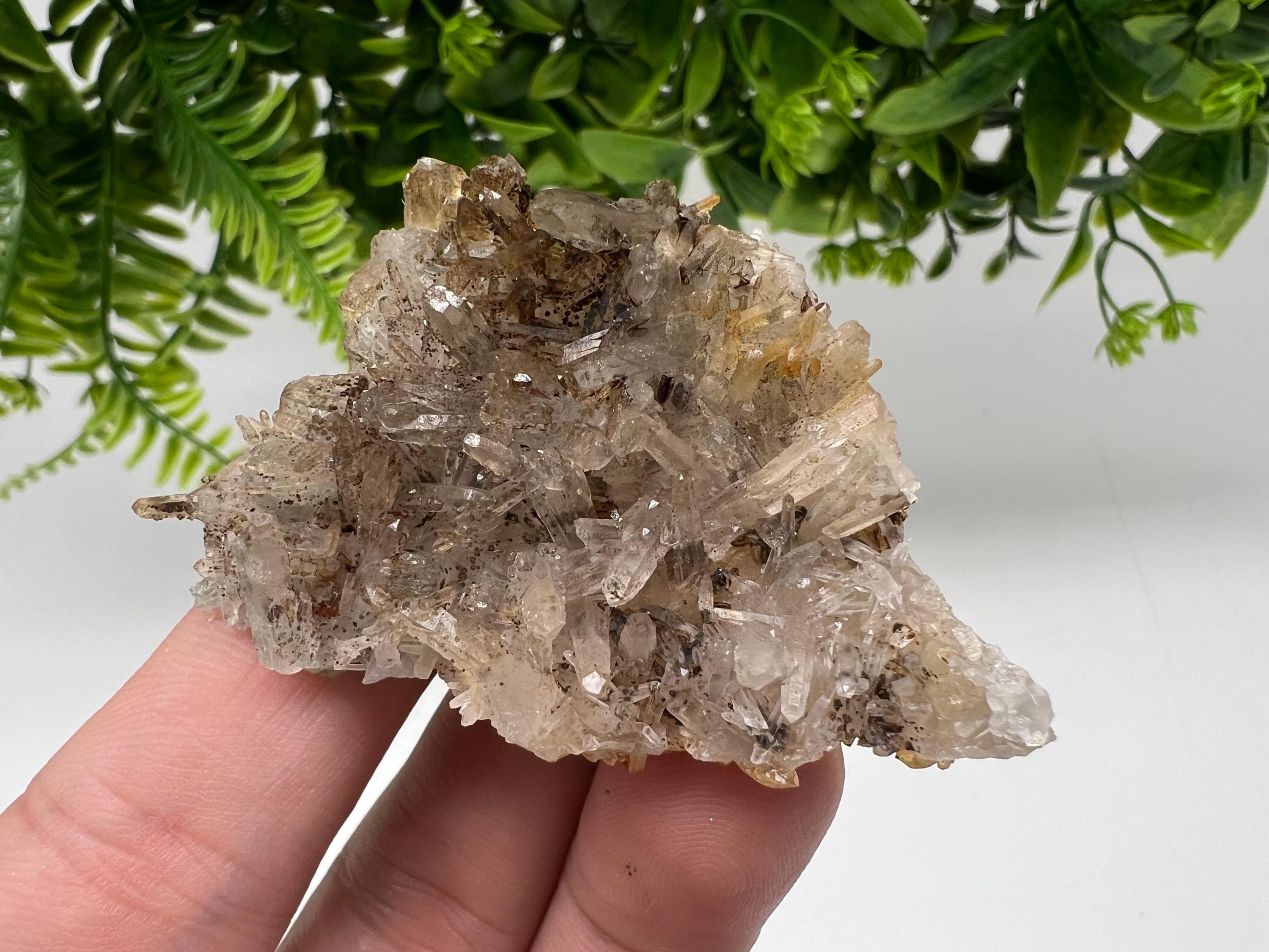Bulgarian Quartz Mineral Specimen: Iron Oxide Limonite, 9th September Mine