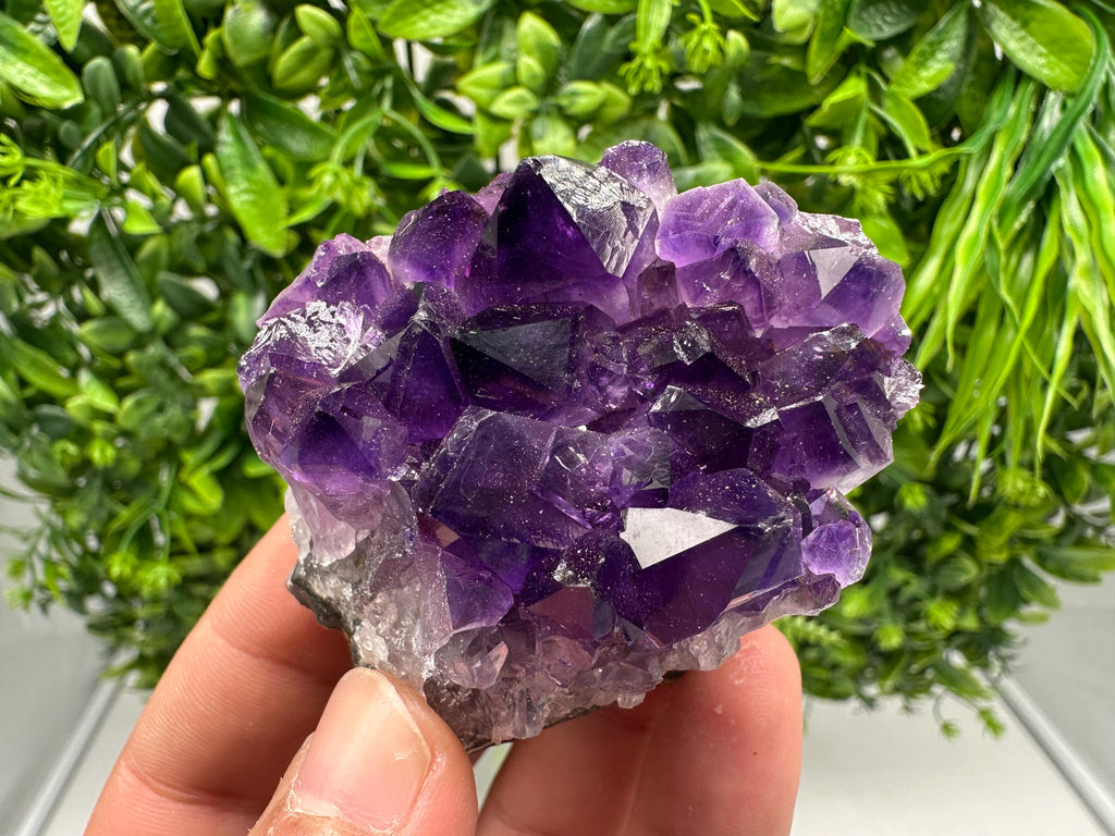 Uruguay Amethyst Cluster, Natural Purple Quartz Crystal, Home Decor